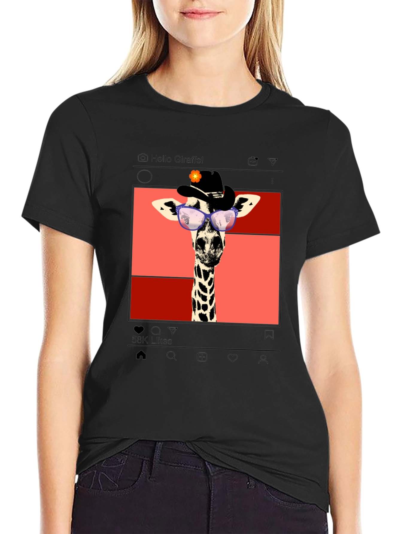 Giraffe Instagram T-Shirt