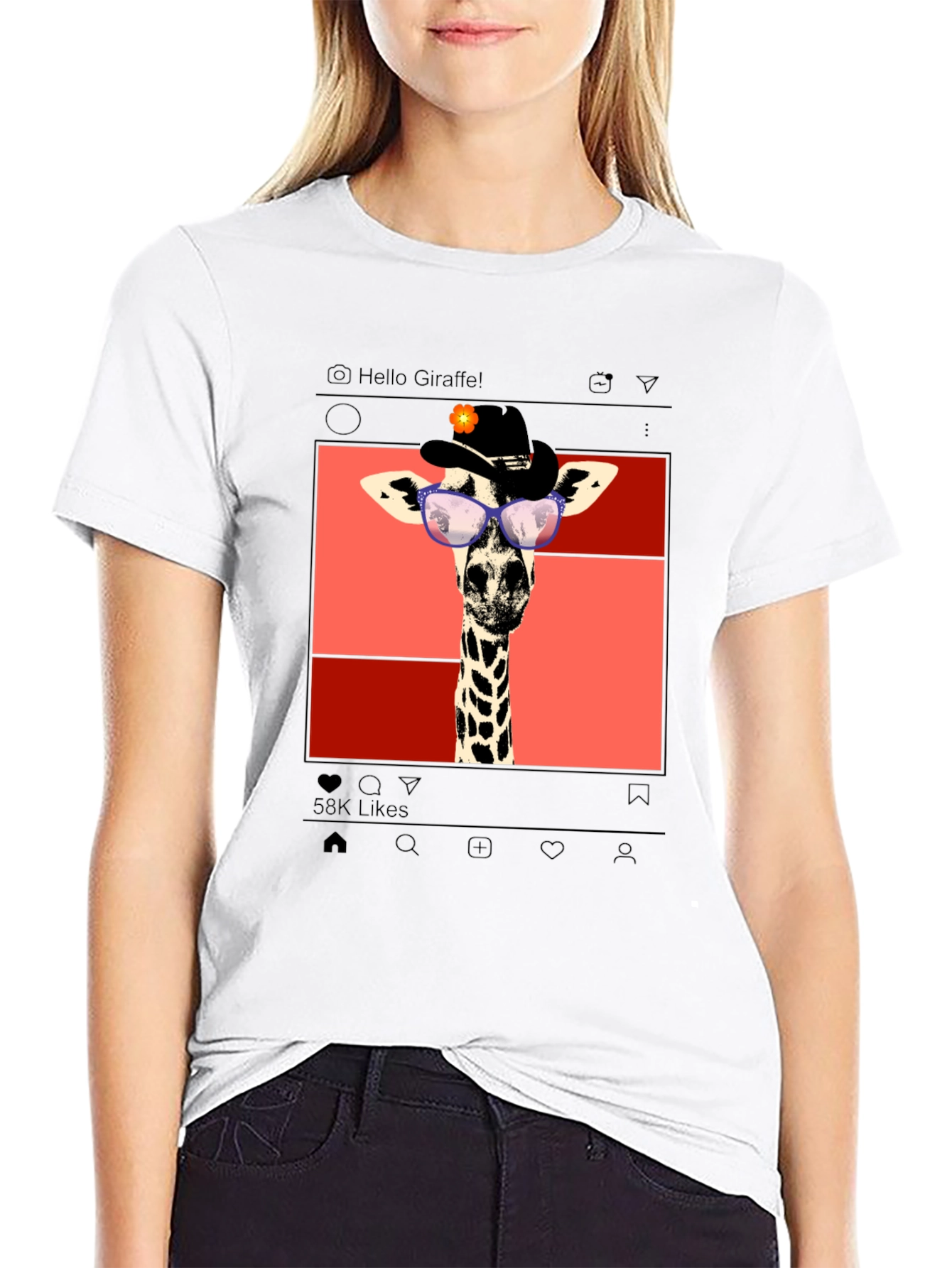 Giraffe Instagram T-Shirt