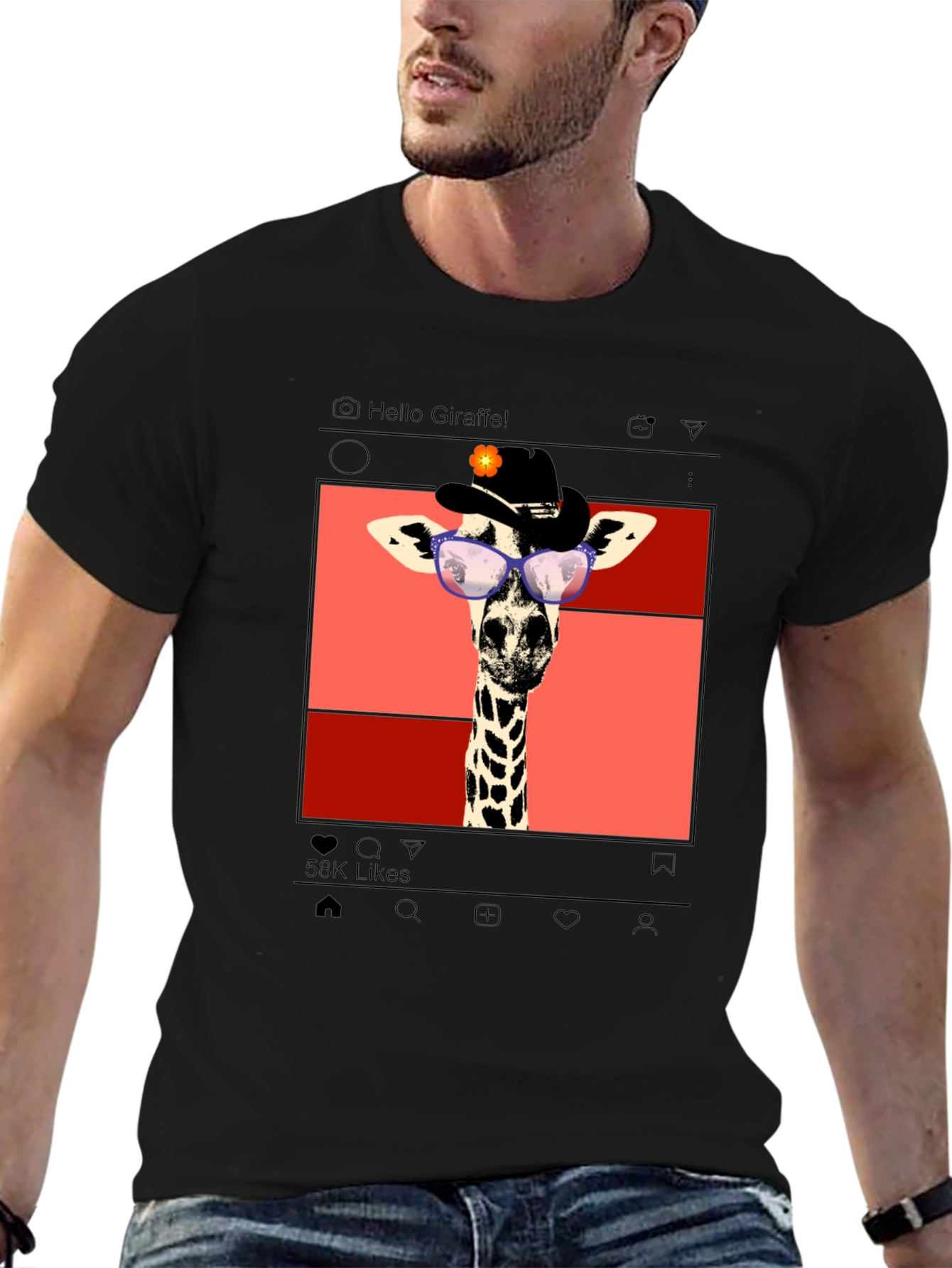 Giraffe Instagram T-Shirt