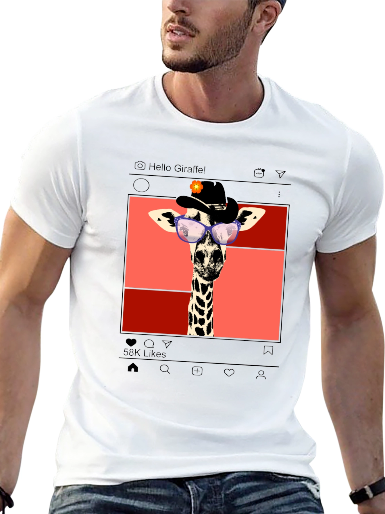 Giraffe Instagram T-Shirt