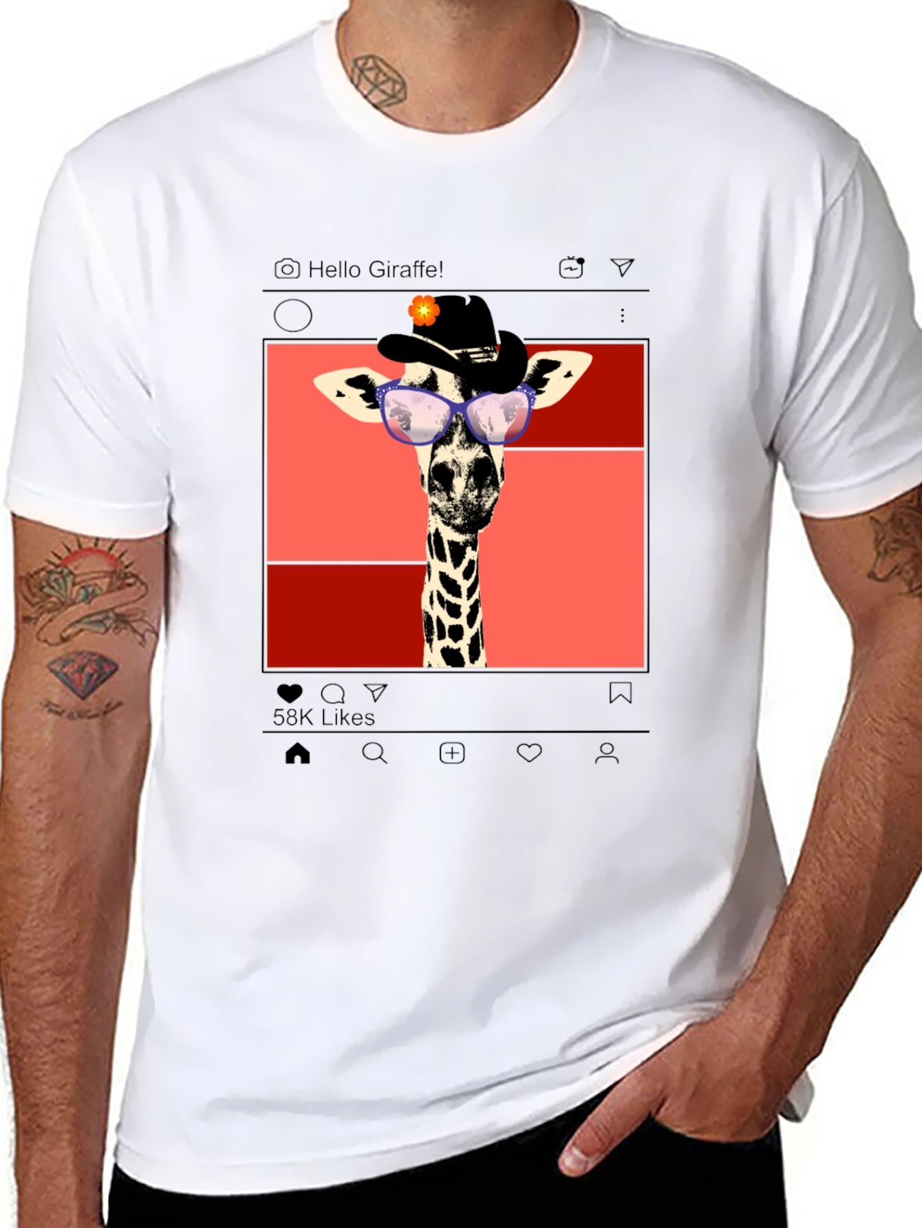 Giraffe Instagram T-Shirt