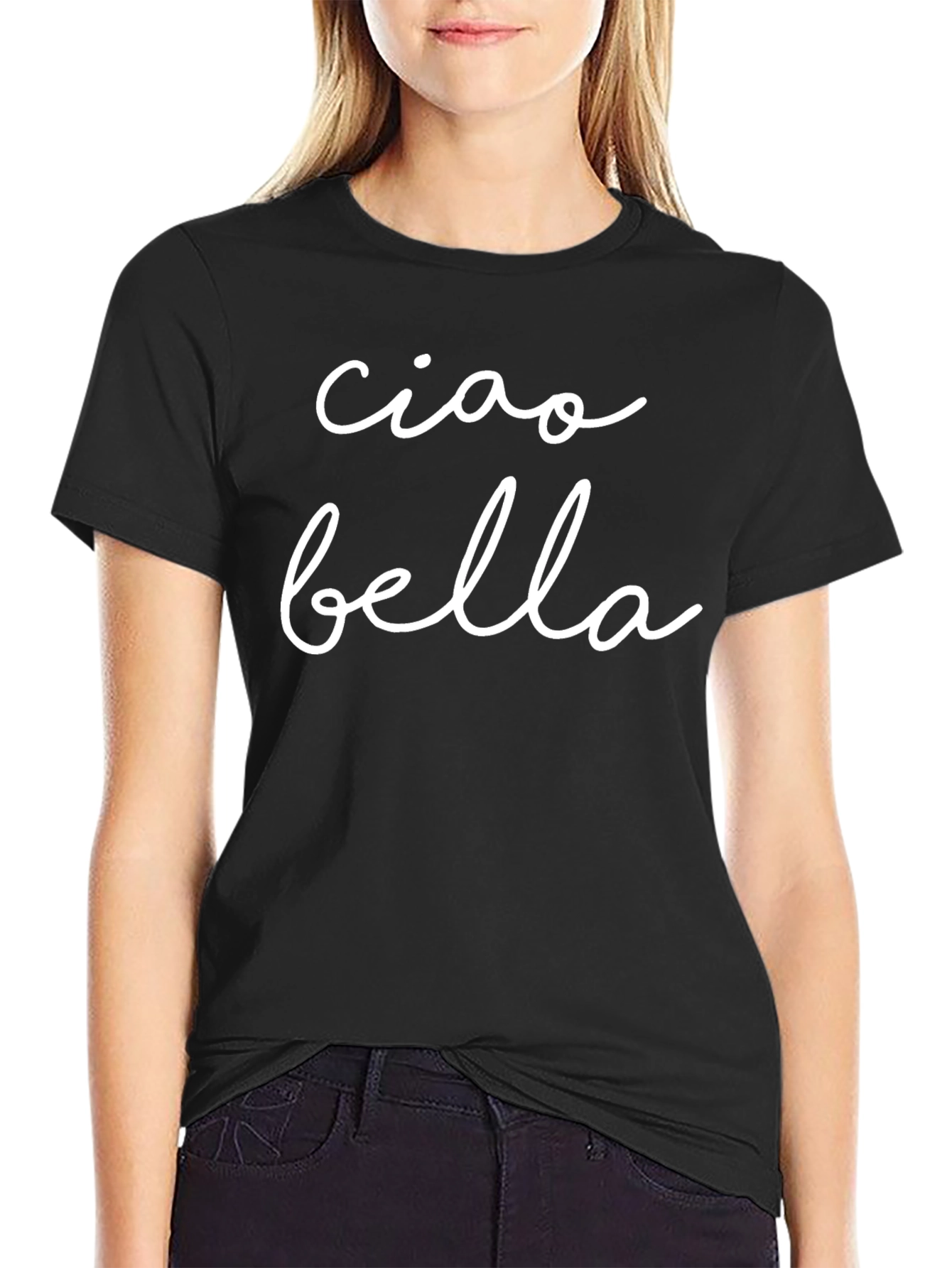 Ciao Bella Graphic Tee - Black