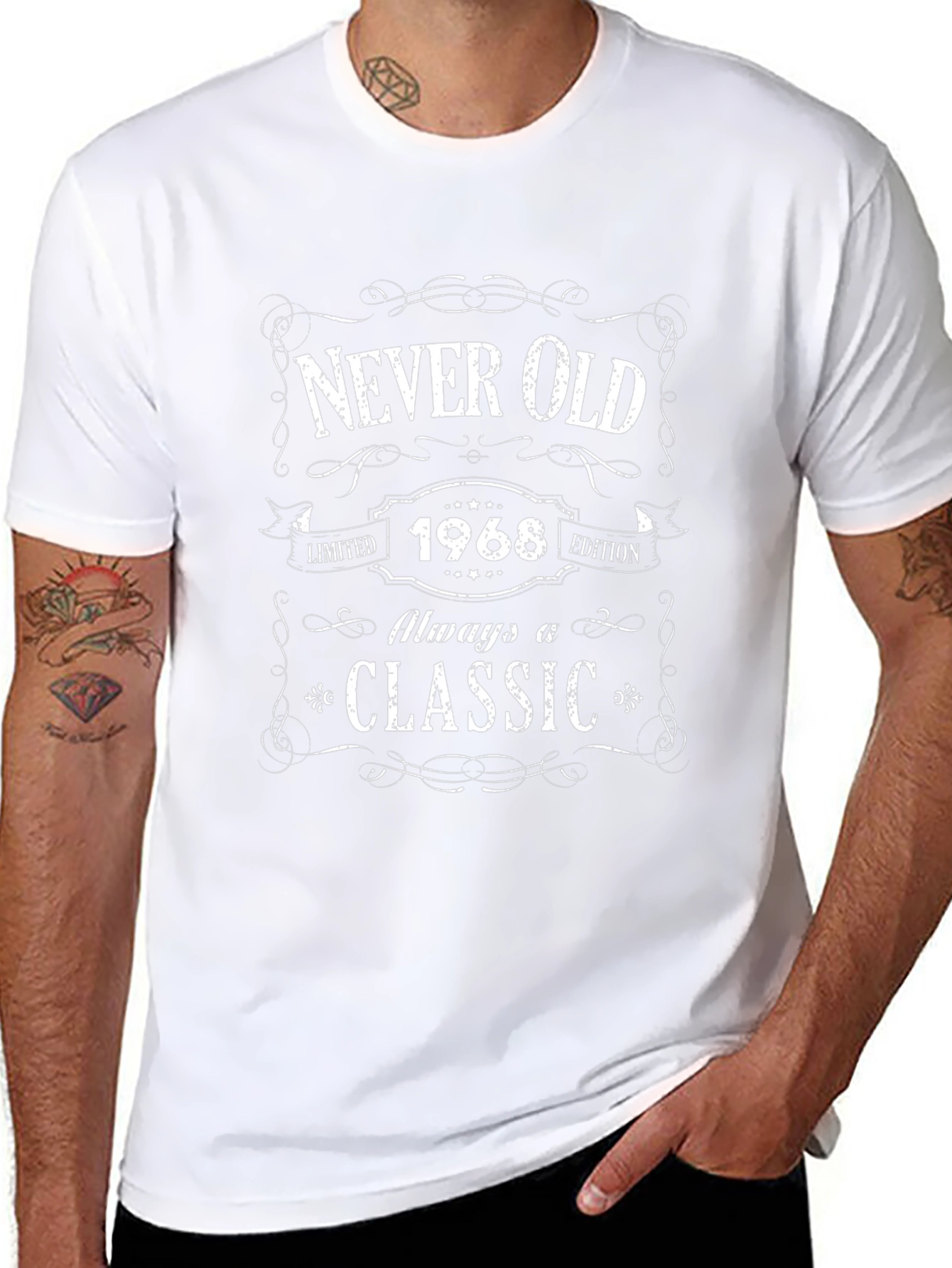 Never Old 1968 Classic Black T-Shirt