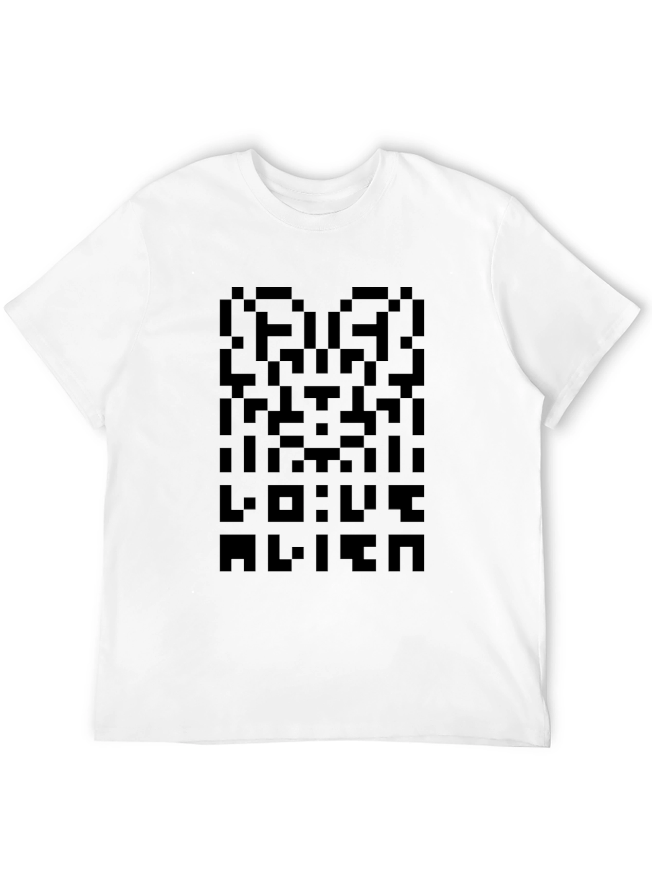 Pixelated Alien T-Shirt - Soft Cotton Blend
