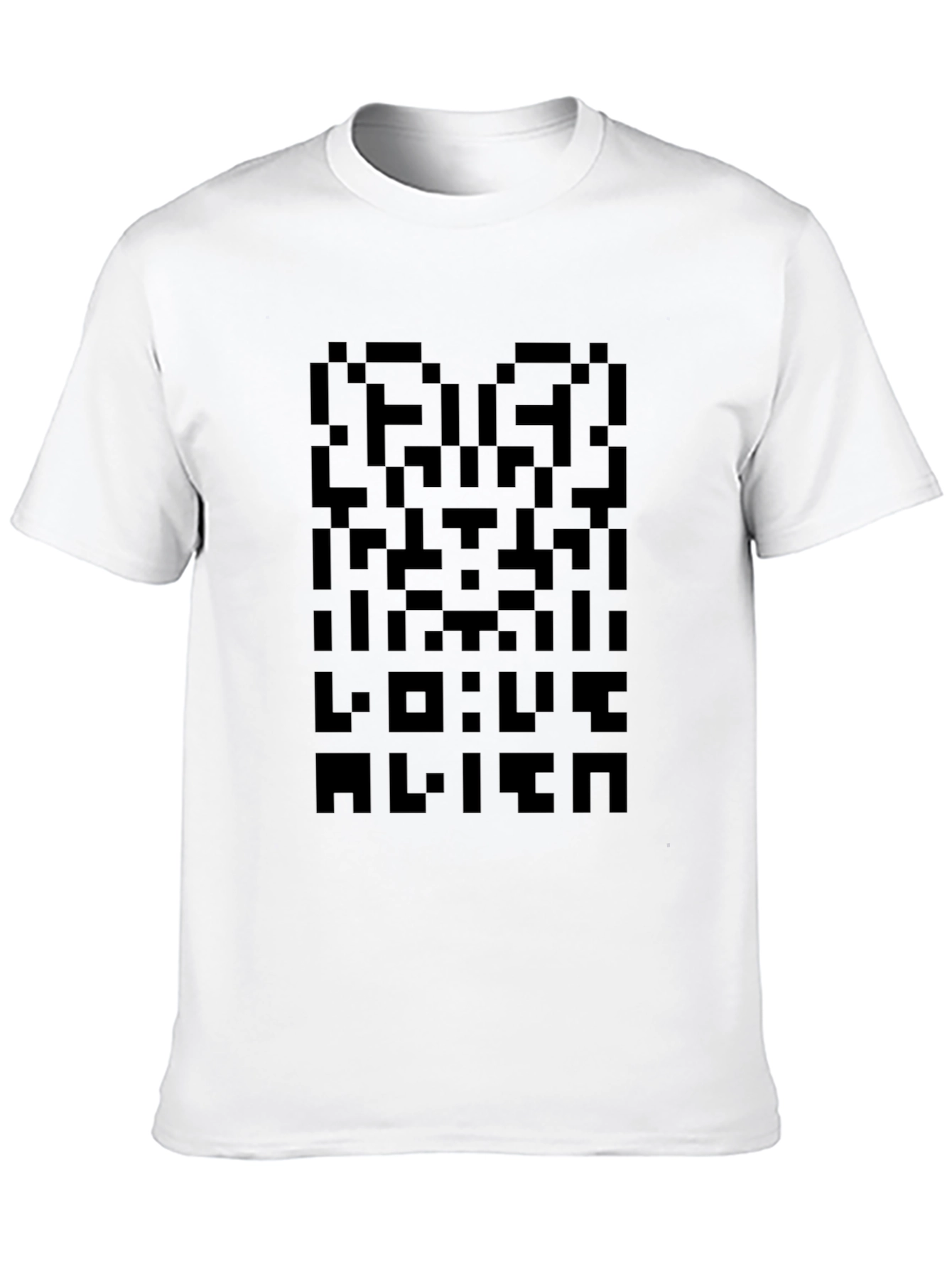 Pixelated Alien T-Shirt - Soft Cotton Blend