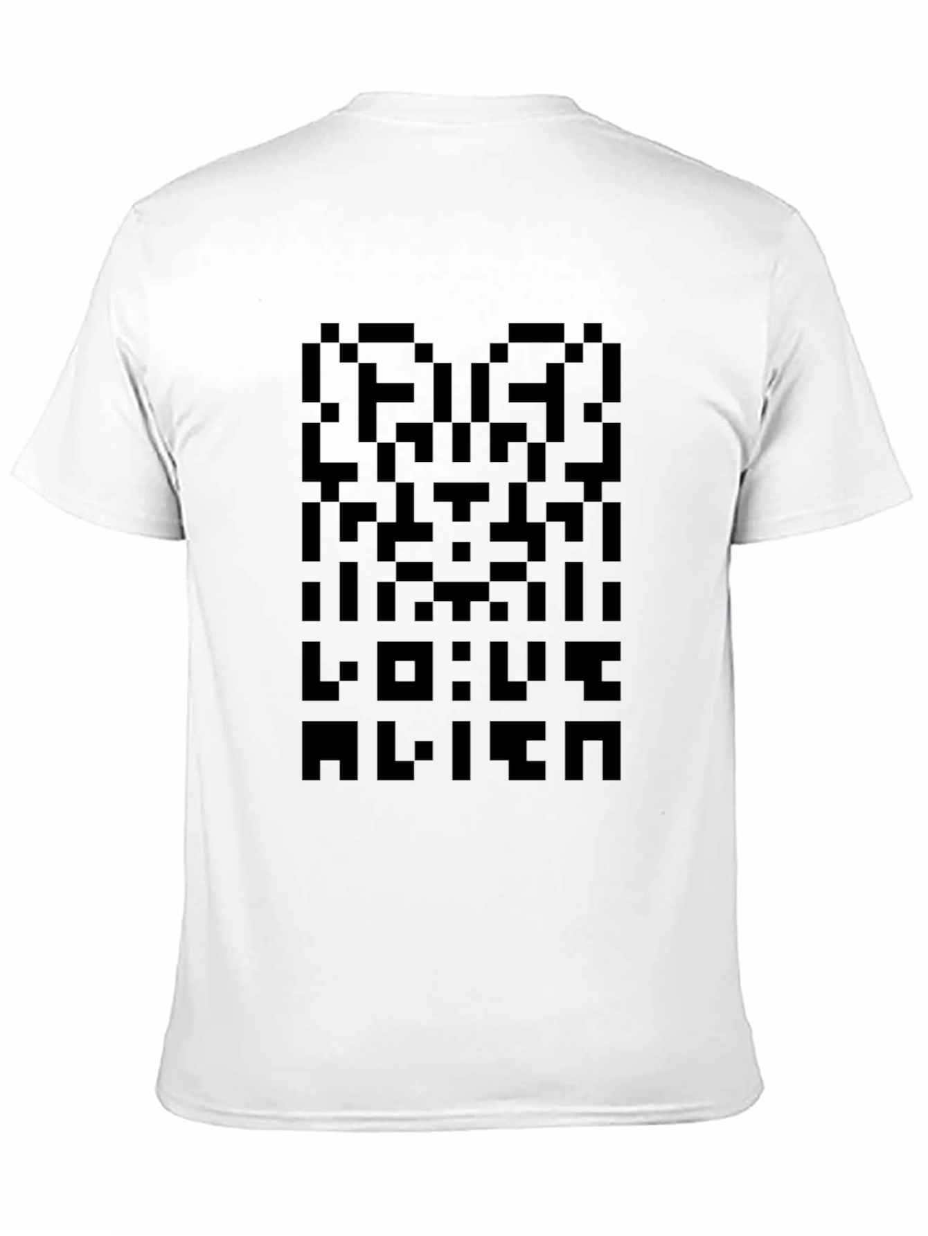 Pixelated Alien T-Shirt - Soft Cotton Blend
