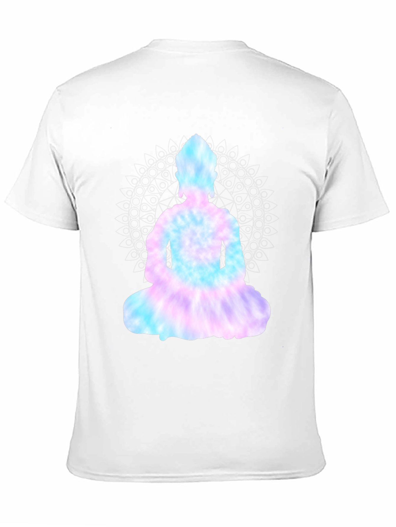 Tie-Dye Buddha Graphic Black Tee