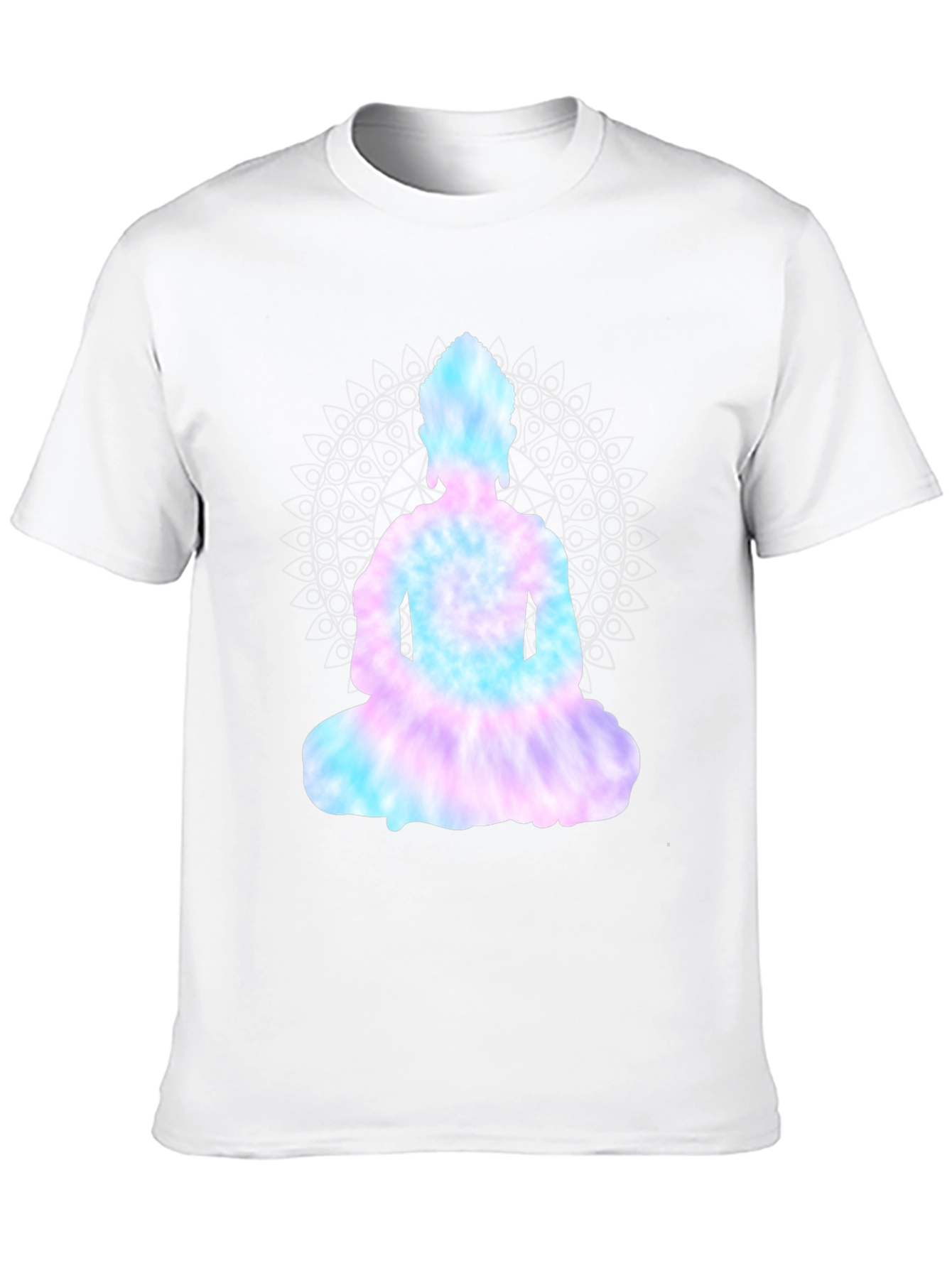 Tie-Dye Buddha Graphic Black Tee