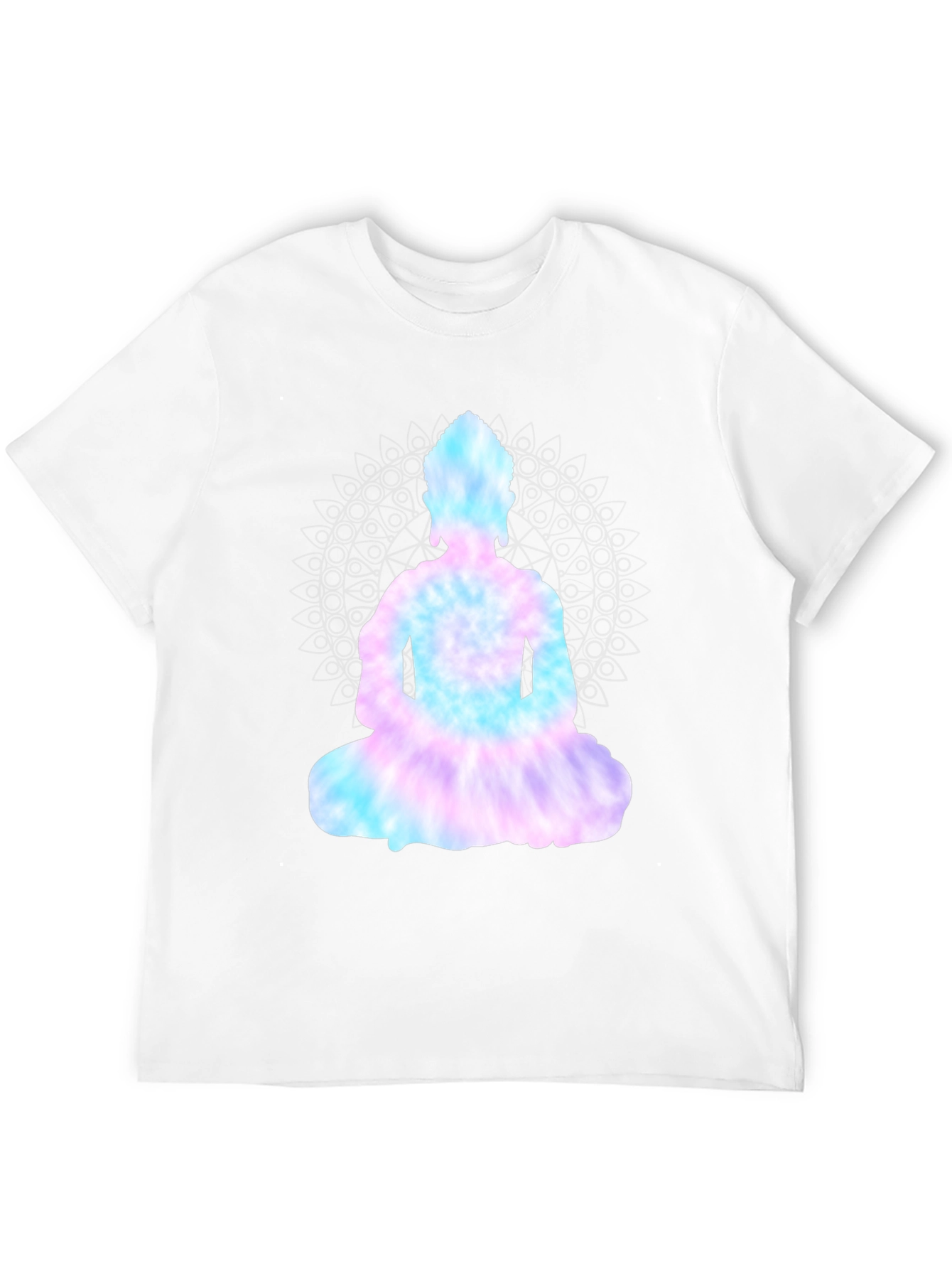 Tie-Dye Buddha Graphic Black Tee