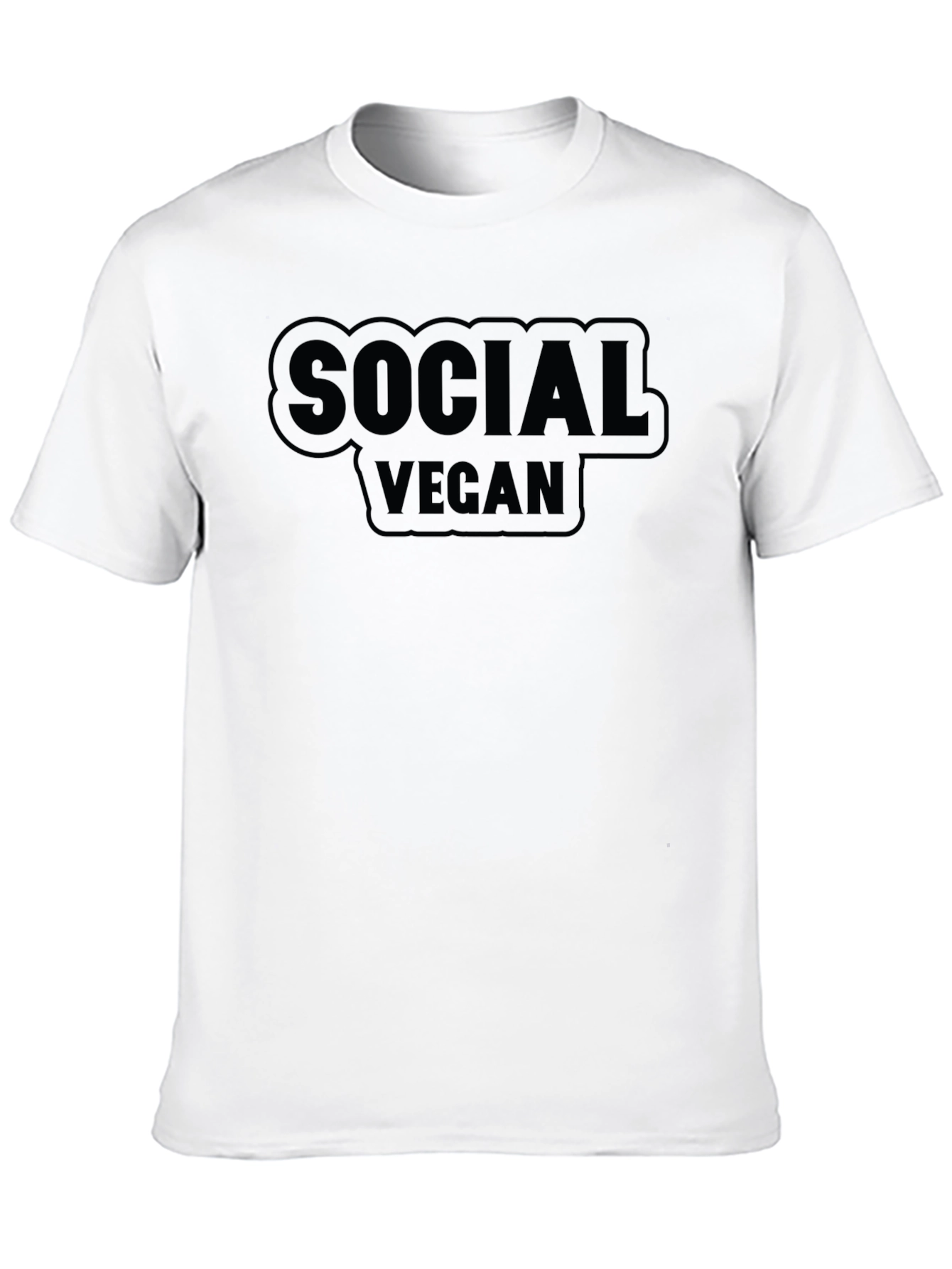 Social Vegan Graphic T-Shirt - Comfortable Everyday Wear