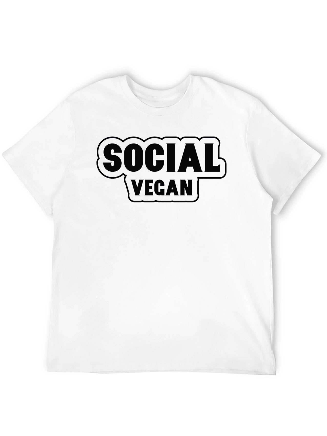 Social Vegan Graphic T-Shirt - Comfortable Everyday Wear