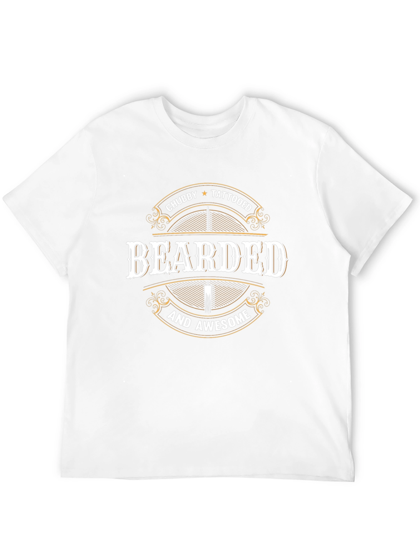 Bearded Chubby Tattooed Awesome T-Shirt