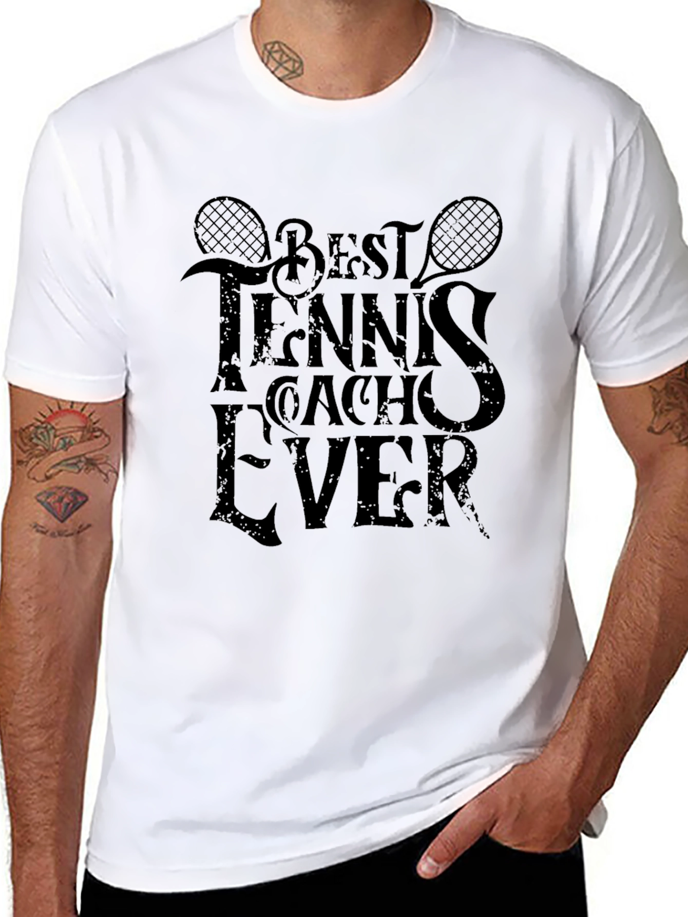 Best Tennis Coach Ever Graphic Tee