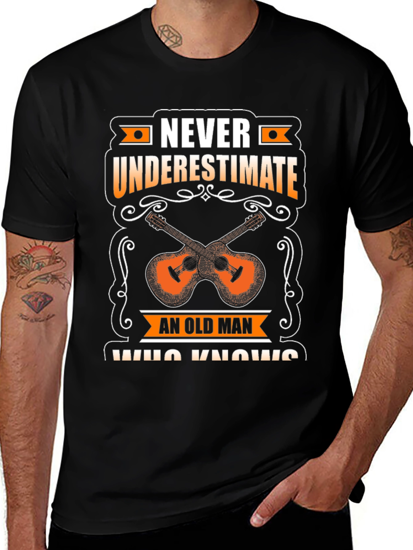 Never Underestimate Old Man T-Shirt