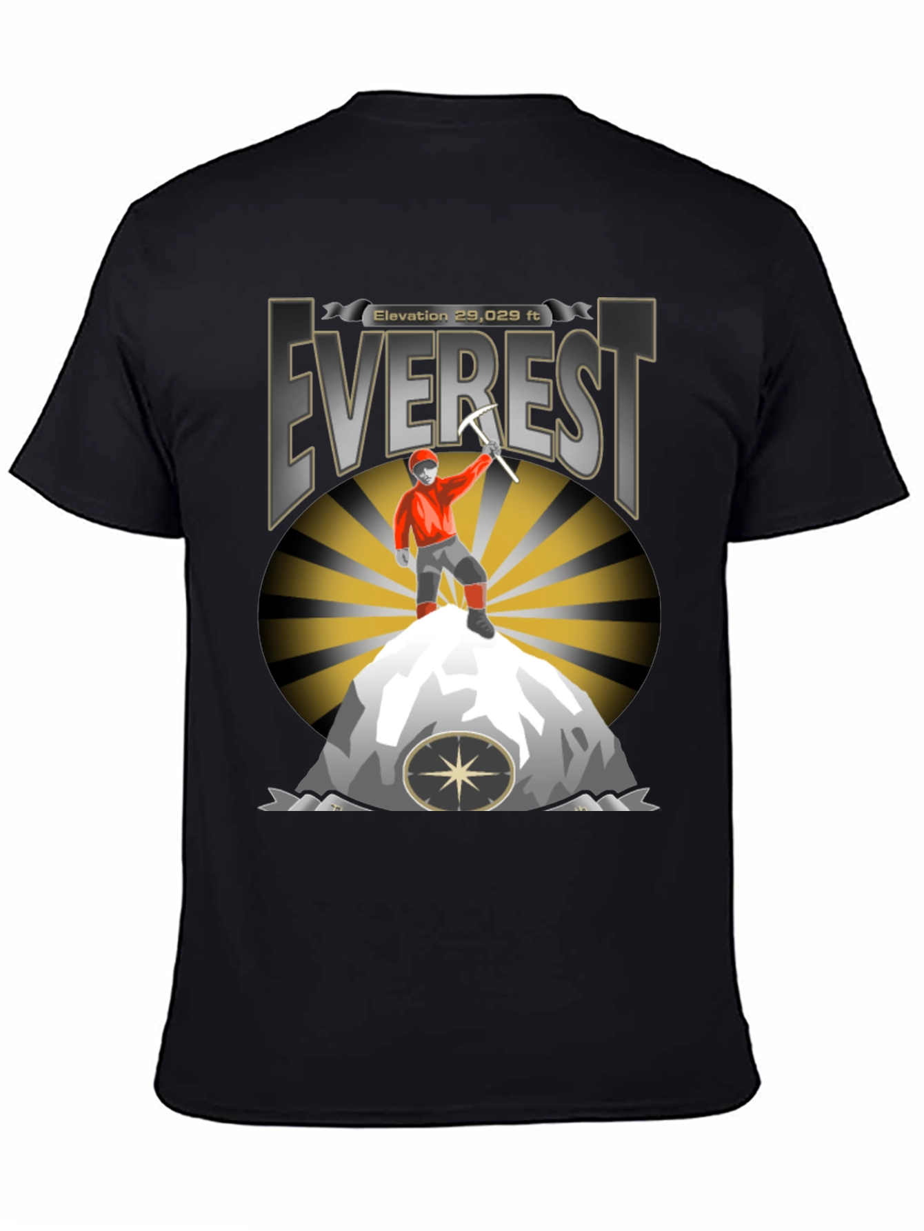 Everest Mountain Climber Graphic T-Shirt