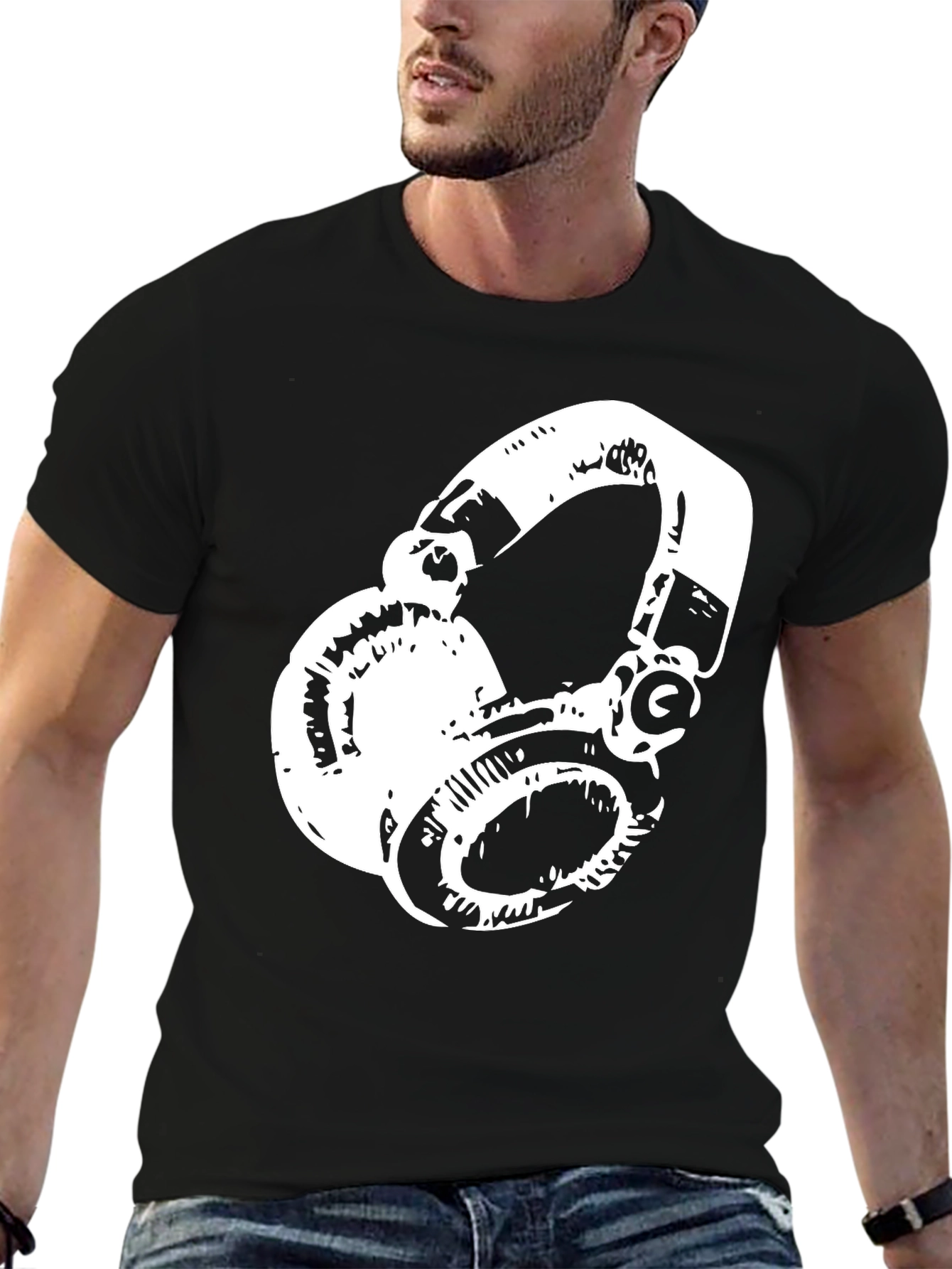 Cool Headphone Graphic T-Shirt