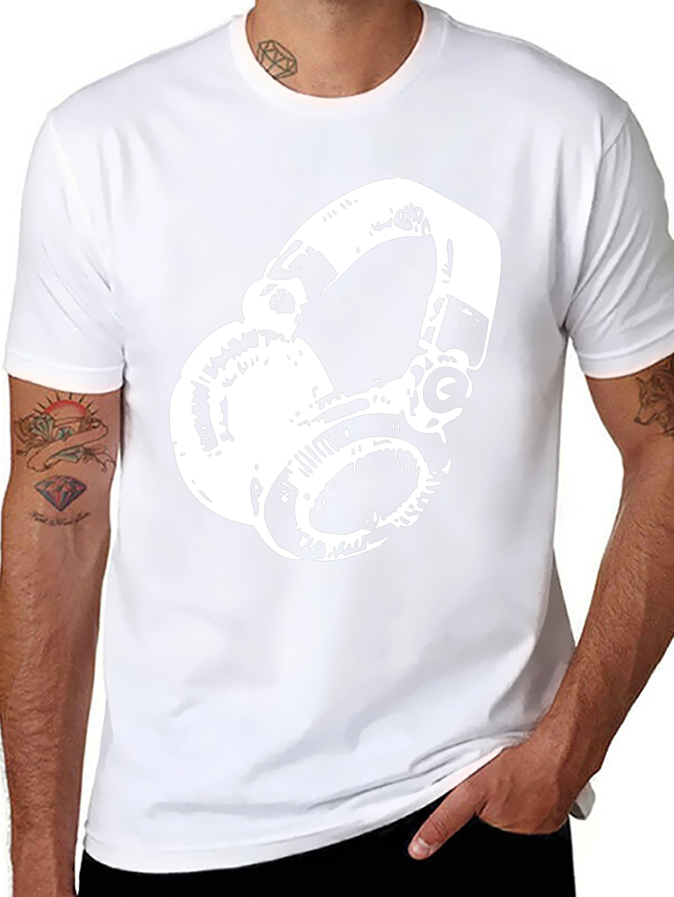 Cool Headphone Graphic T-Shirt