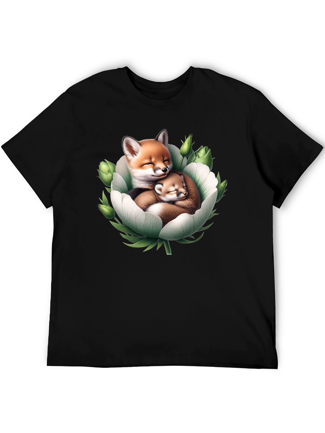 Foxes in Bloom Graphic Tee