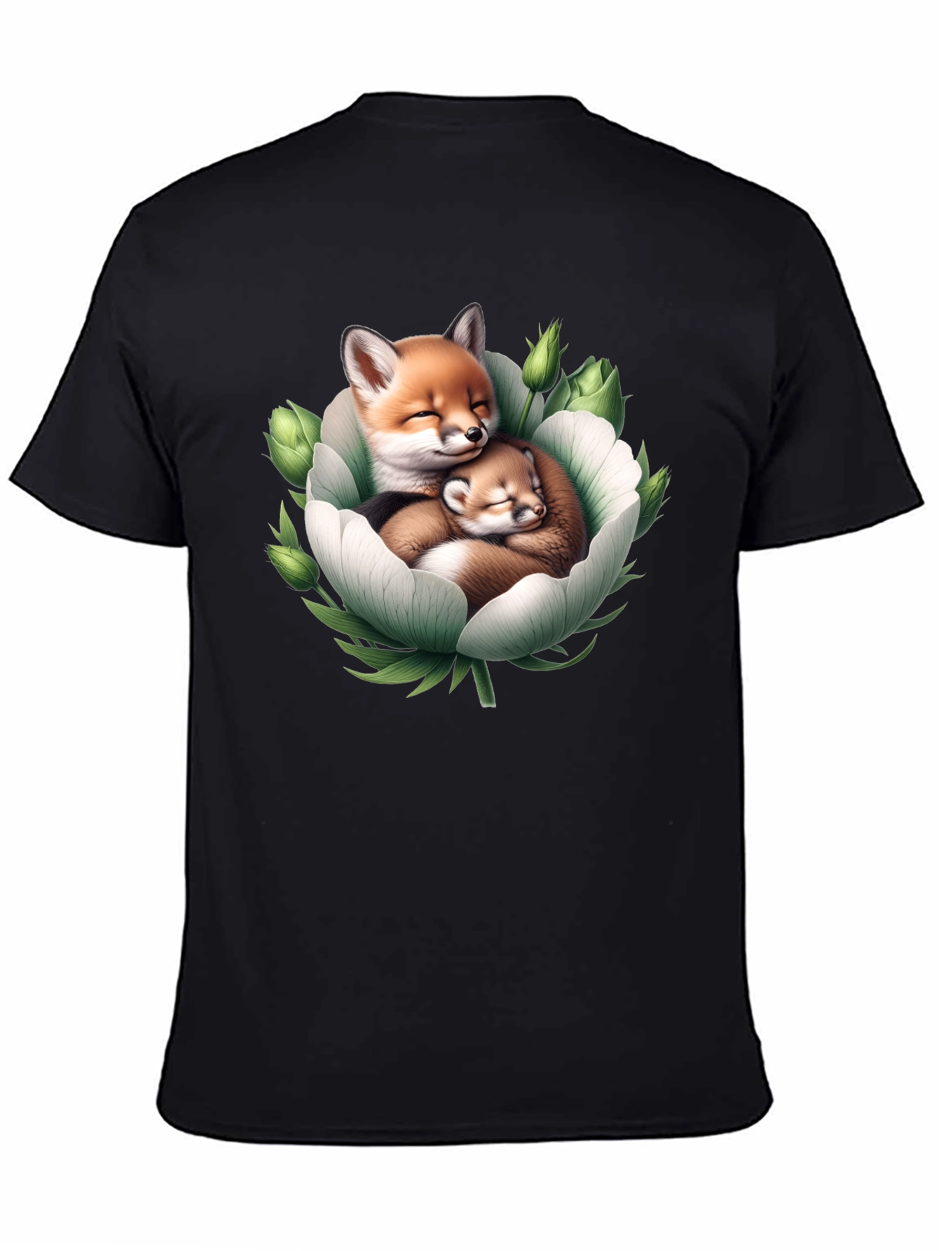 Foxes in Bloom Graphic Tee