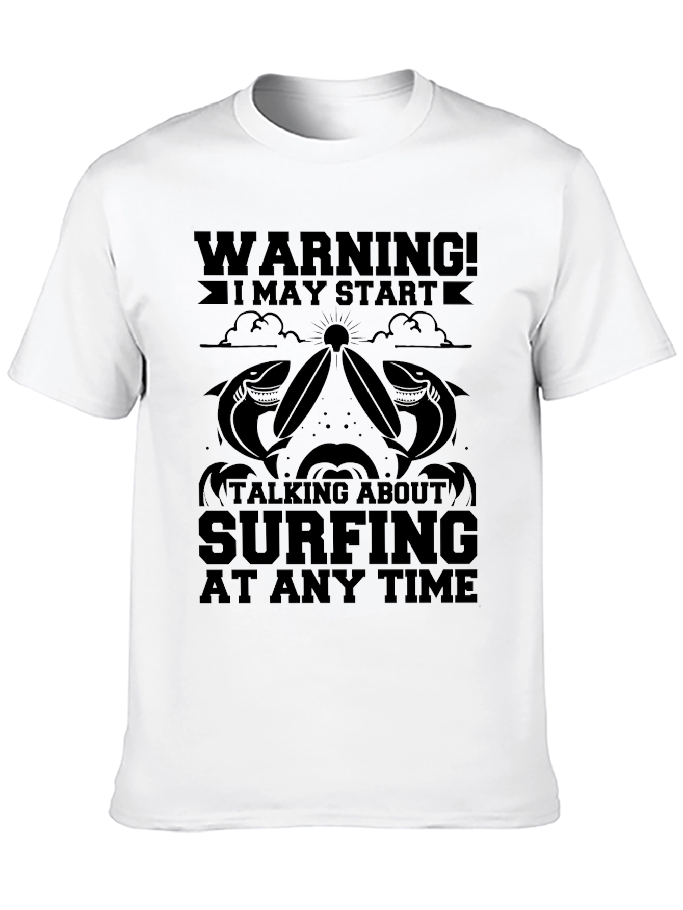 Warning Surfing T-Shirt