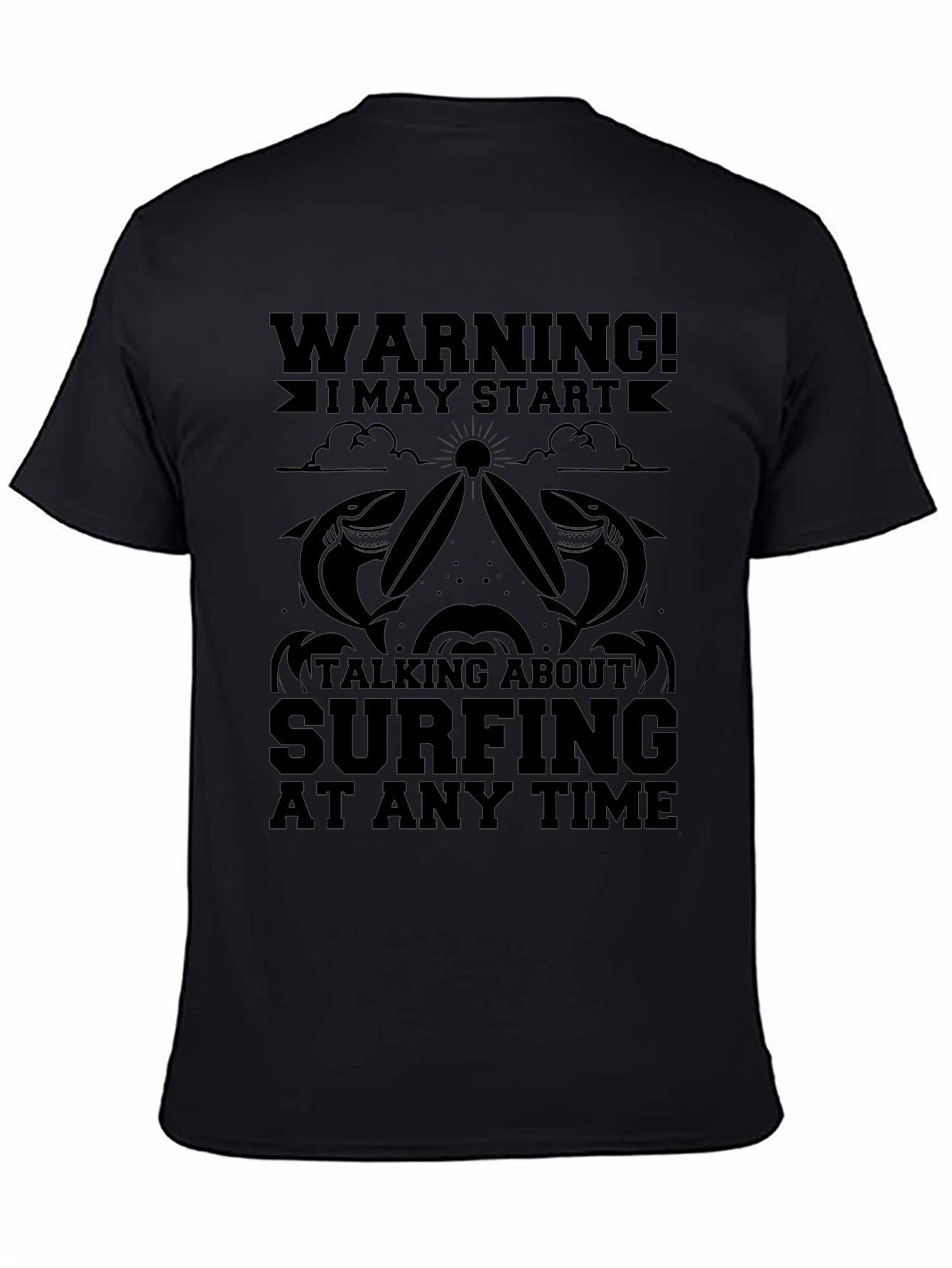 Warning Surfing T-Shirt