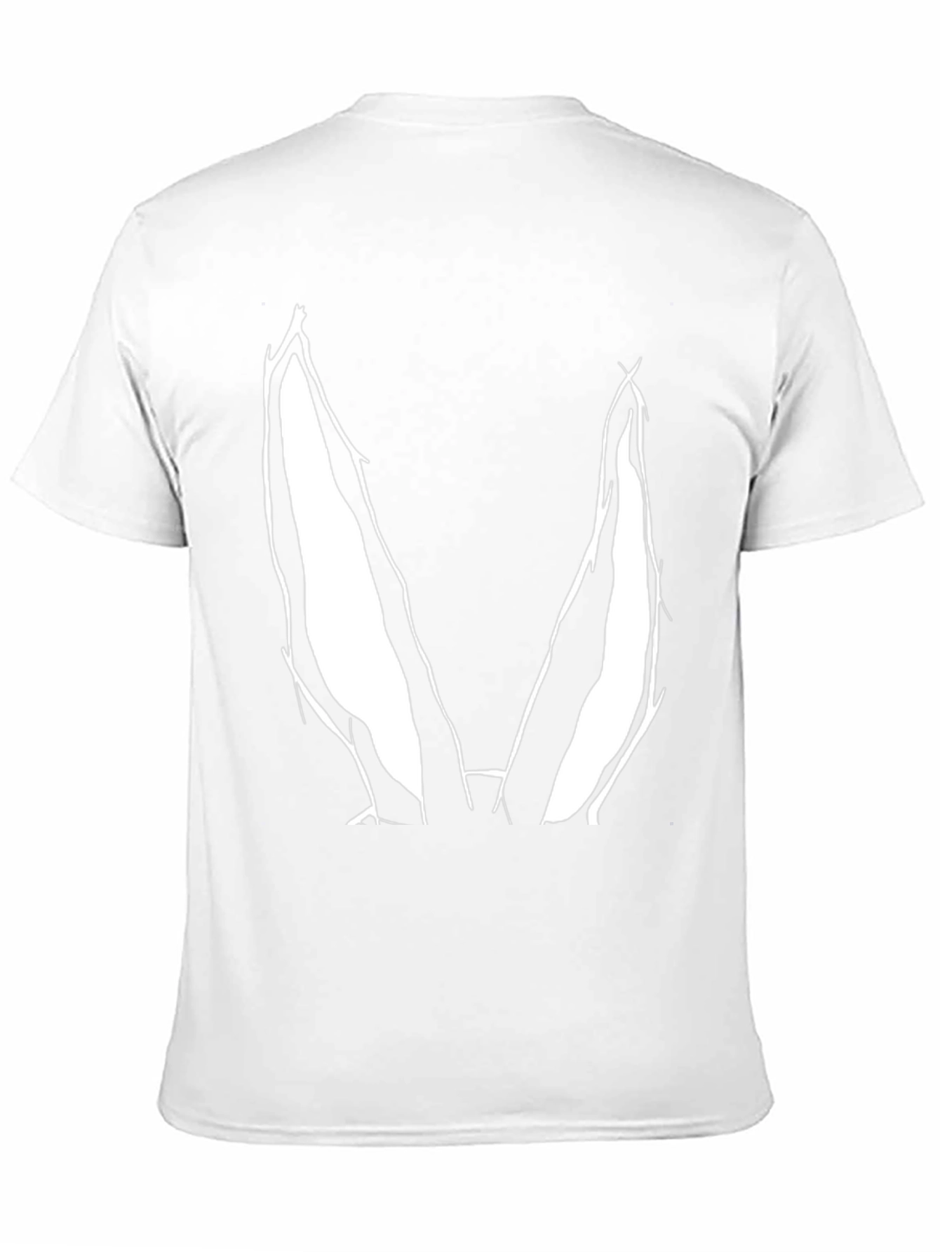 Bunny Ears Graphic Tee - Black Cotton Casual Top