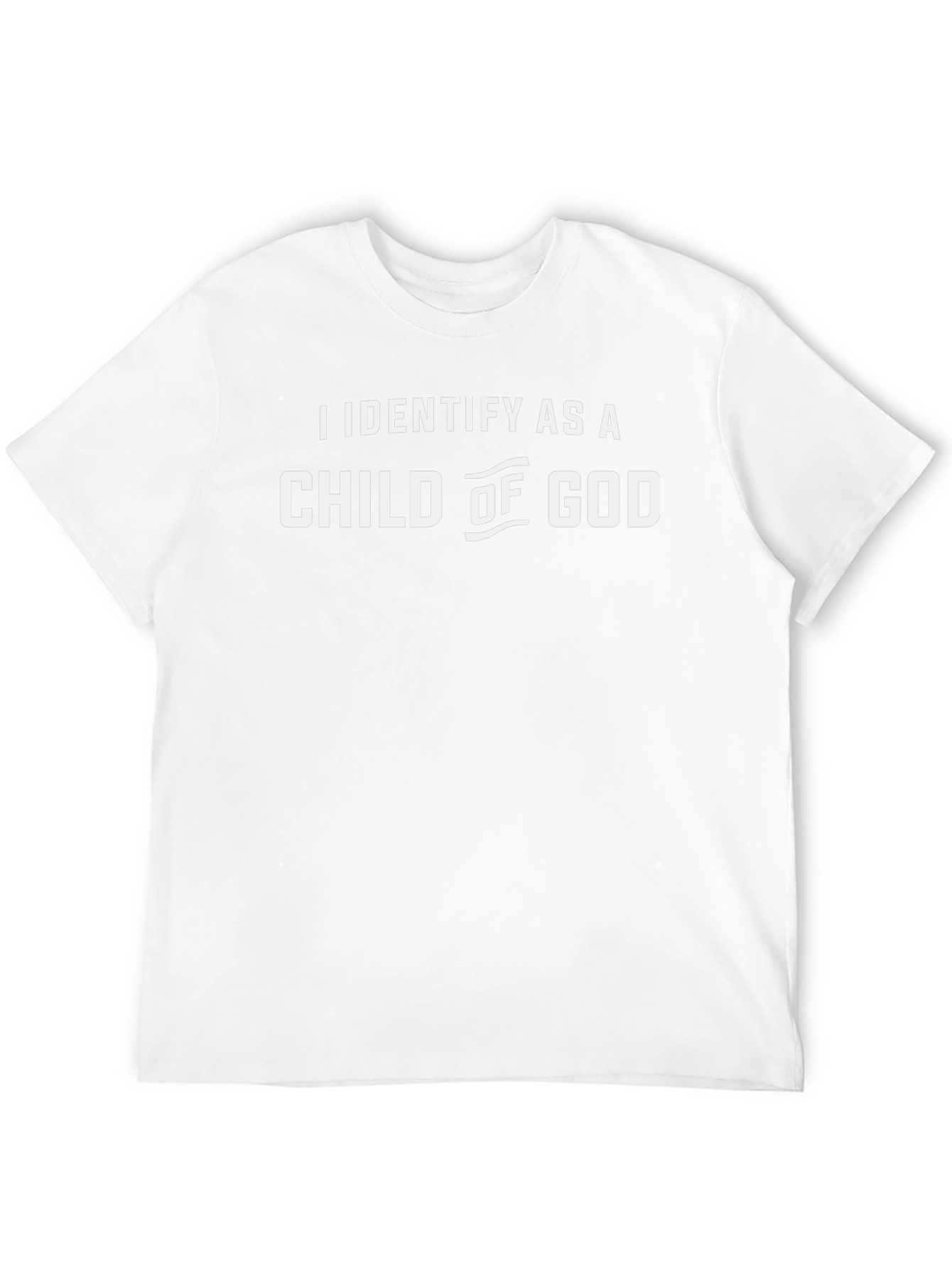I Identify as a Child of God Black T-Shirt