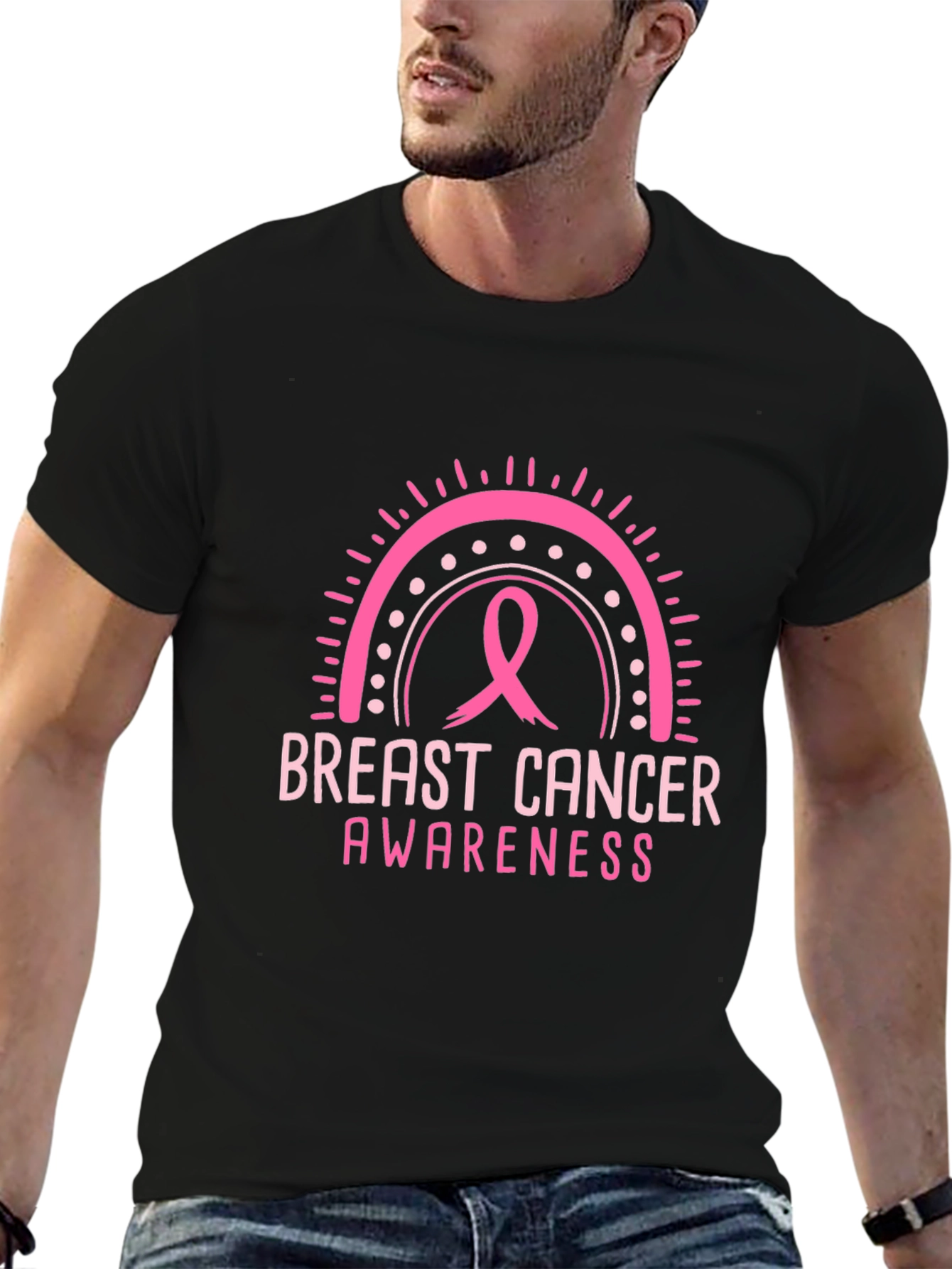Breast Cancer Awareness Rainbow T-Shirt