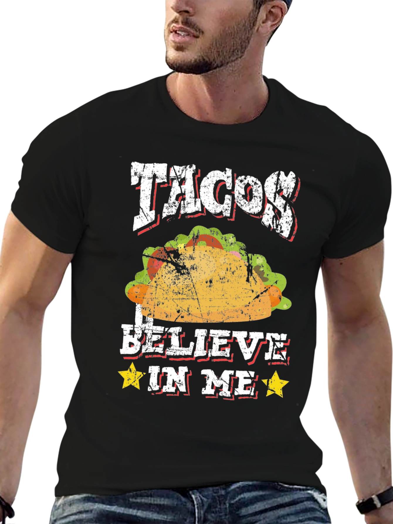 Tacos I Believe In Me Graphic T-Shirt