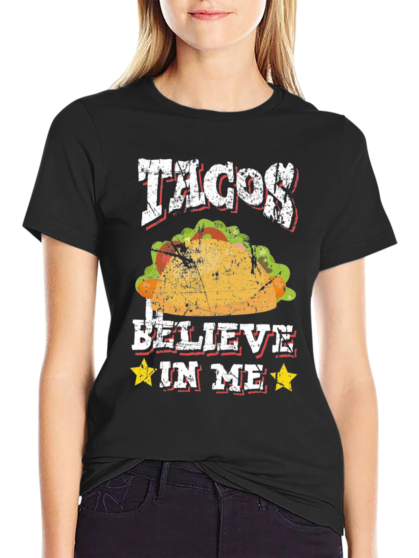 Tacos I Believe In Me Graphic T-Shirt