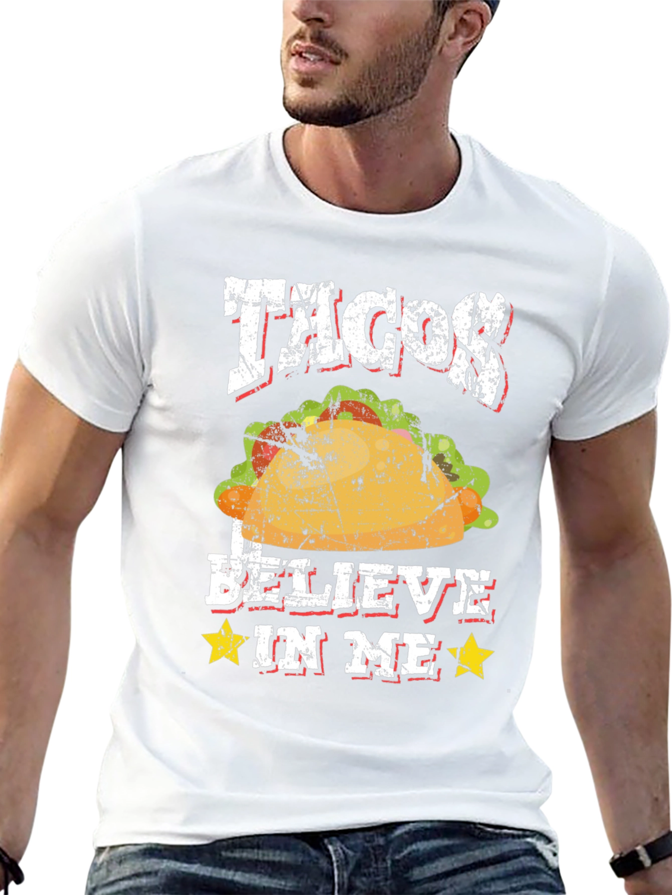 Tacos I Believe In Me Graphic T-Shirt