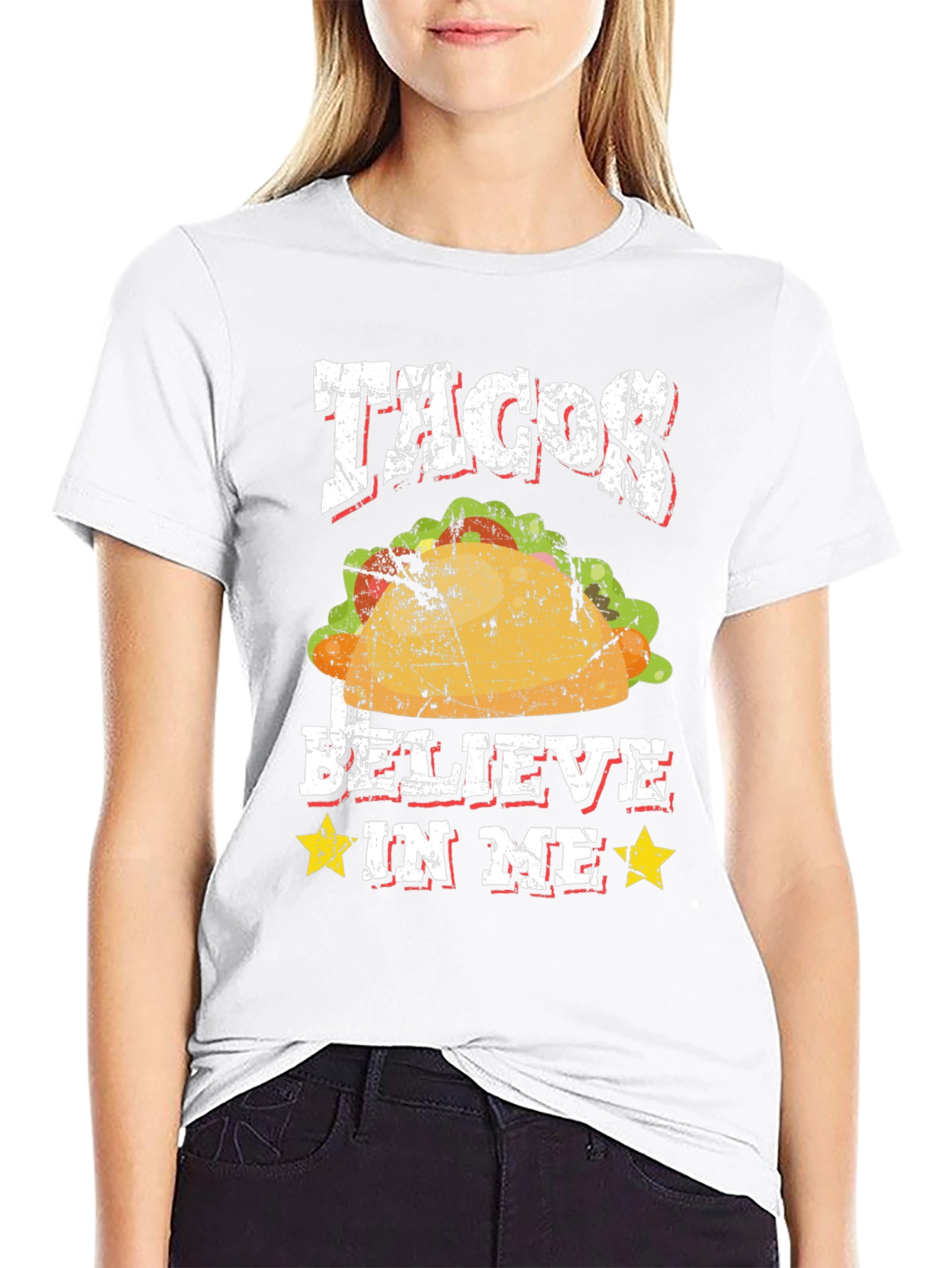 Tacos I Believe In Me Graphic T-Shirt