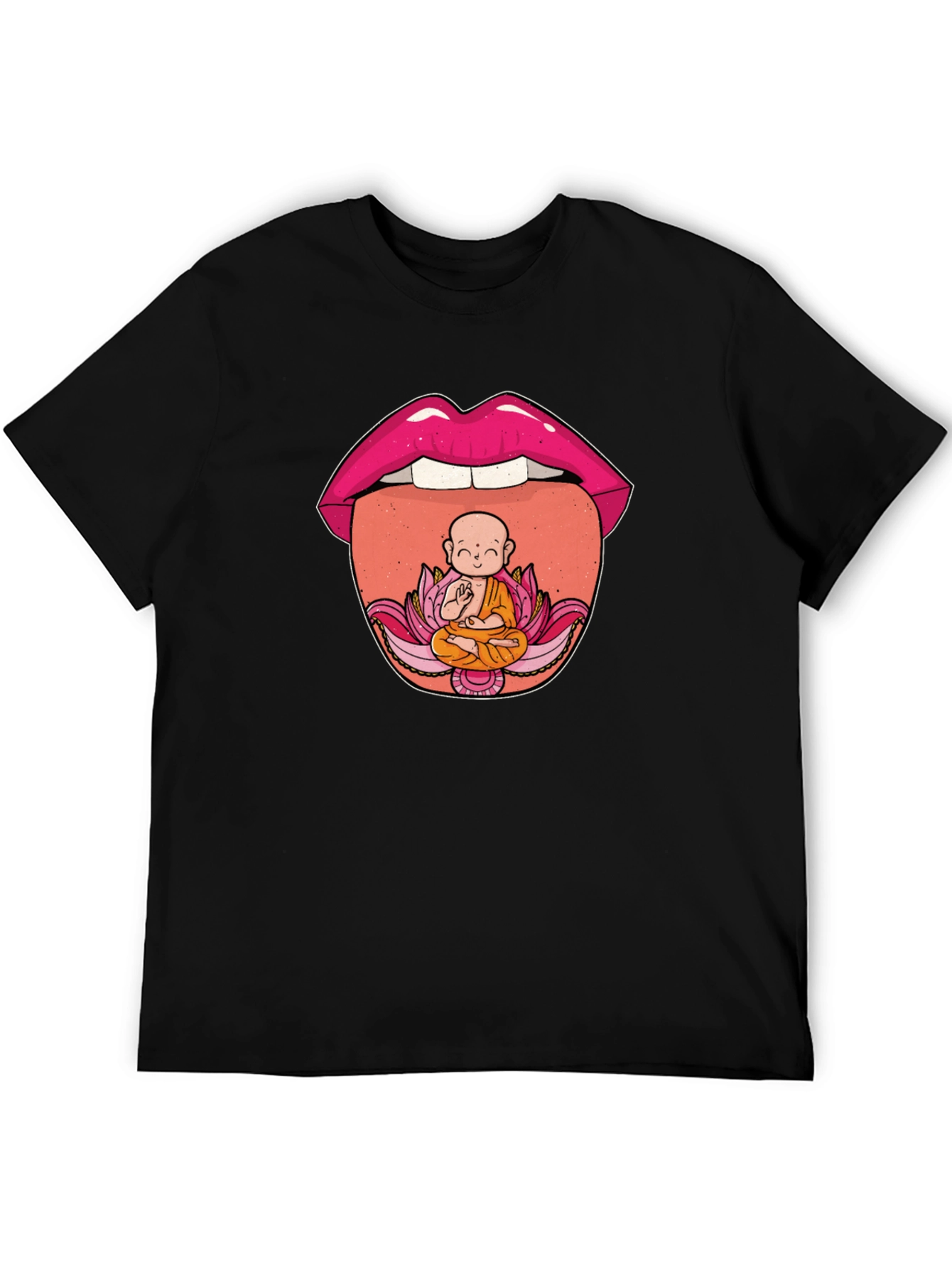 Buddha Tongue T-Shirt - Spiritual Graphic Tee
