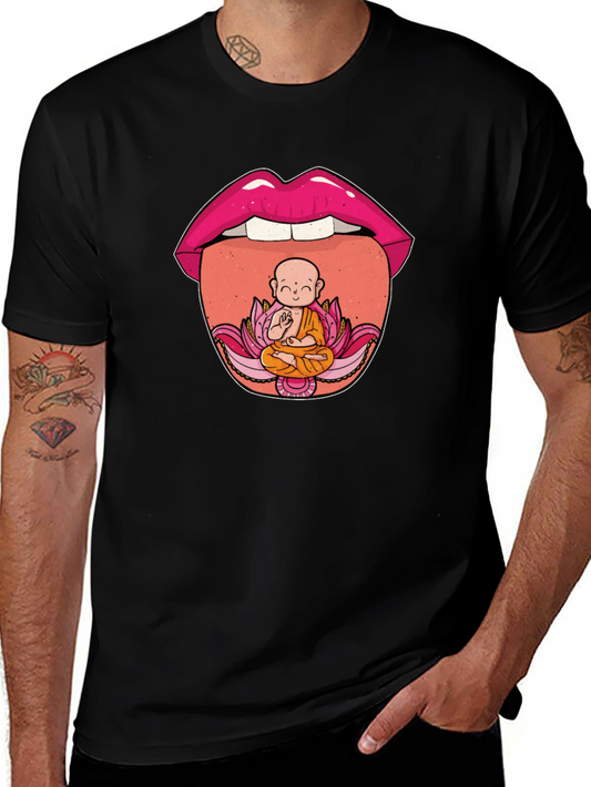 Buddha Tongue T-Shirt - Spiritual Graphic Tee