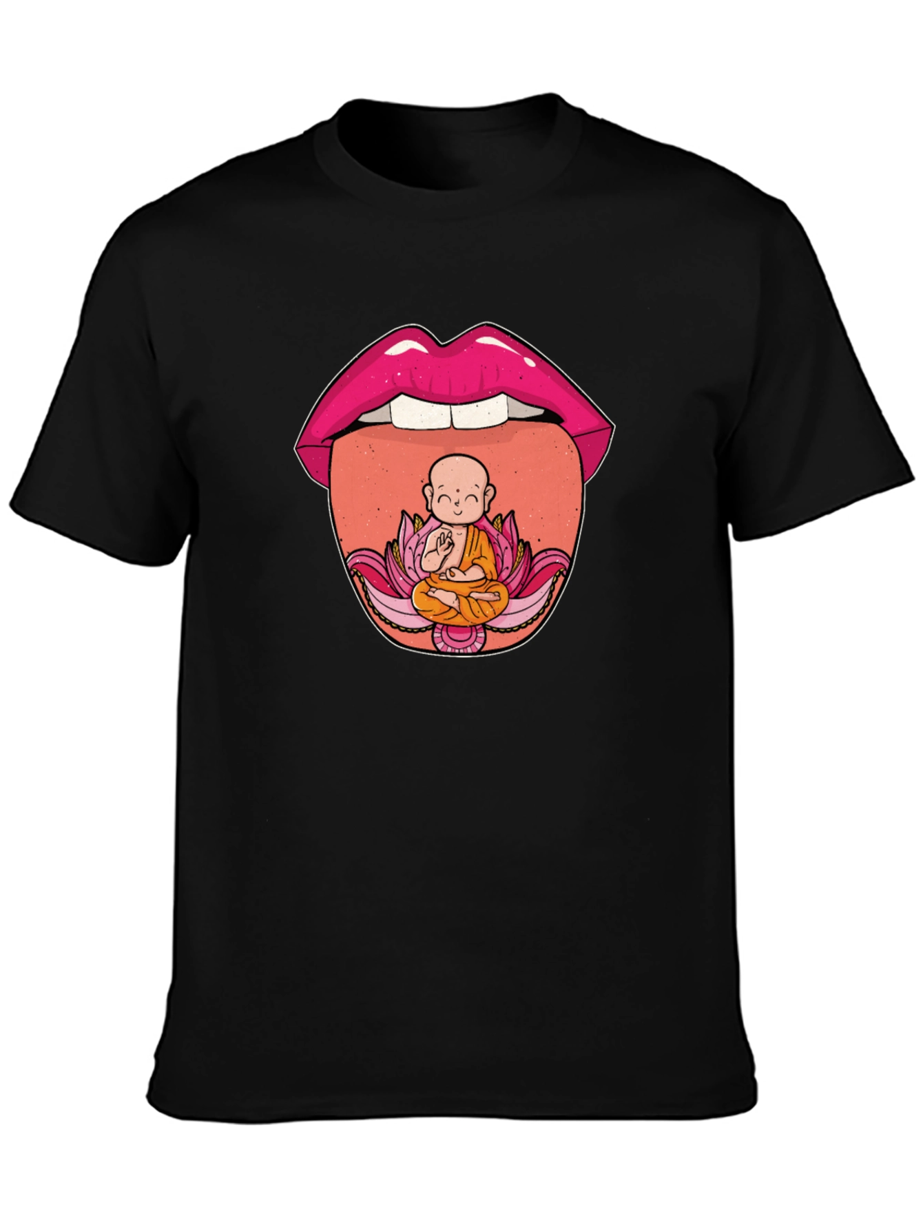Buddha Tongue T-Shirt - Spiritual Graphic Tee