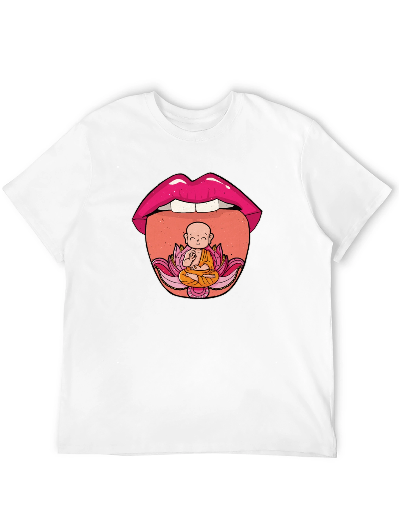 Buddha Tongue T-Shirt - Spiritual Graphic Tee