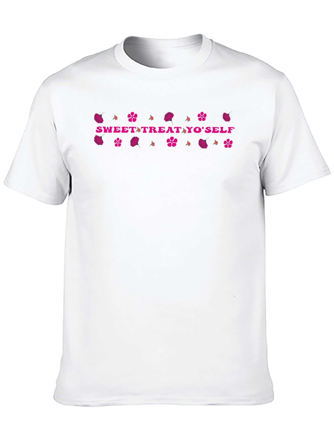 Sweet Treat Yoself Black Graphic T-Shirt