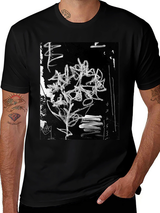 Abstract Art Graphic Black T-Shirt