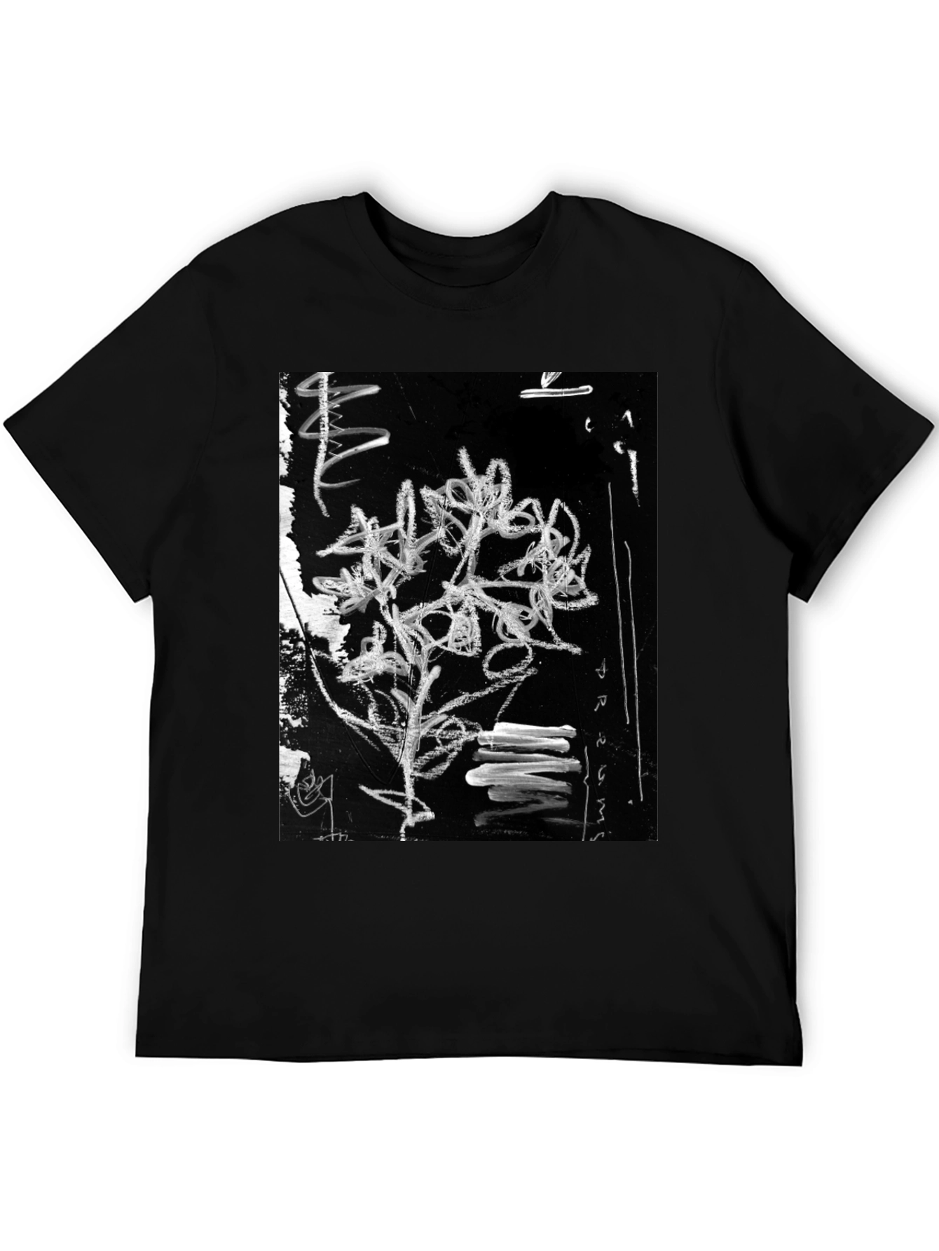 Abstract Art Graphic Black T-Shirt