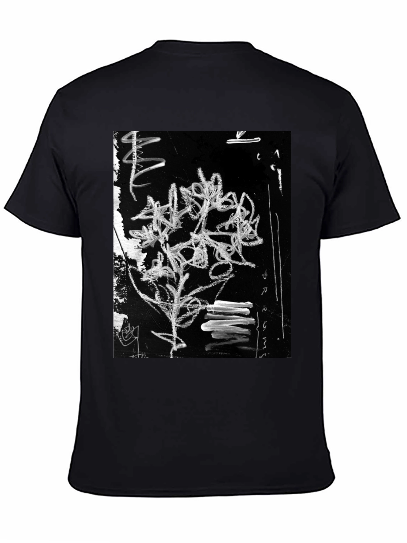 Abstract Art Graphic Black T-Shirt