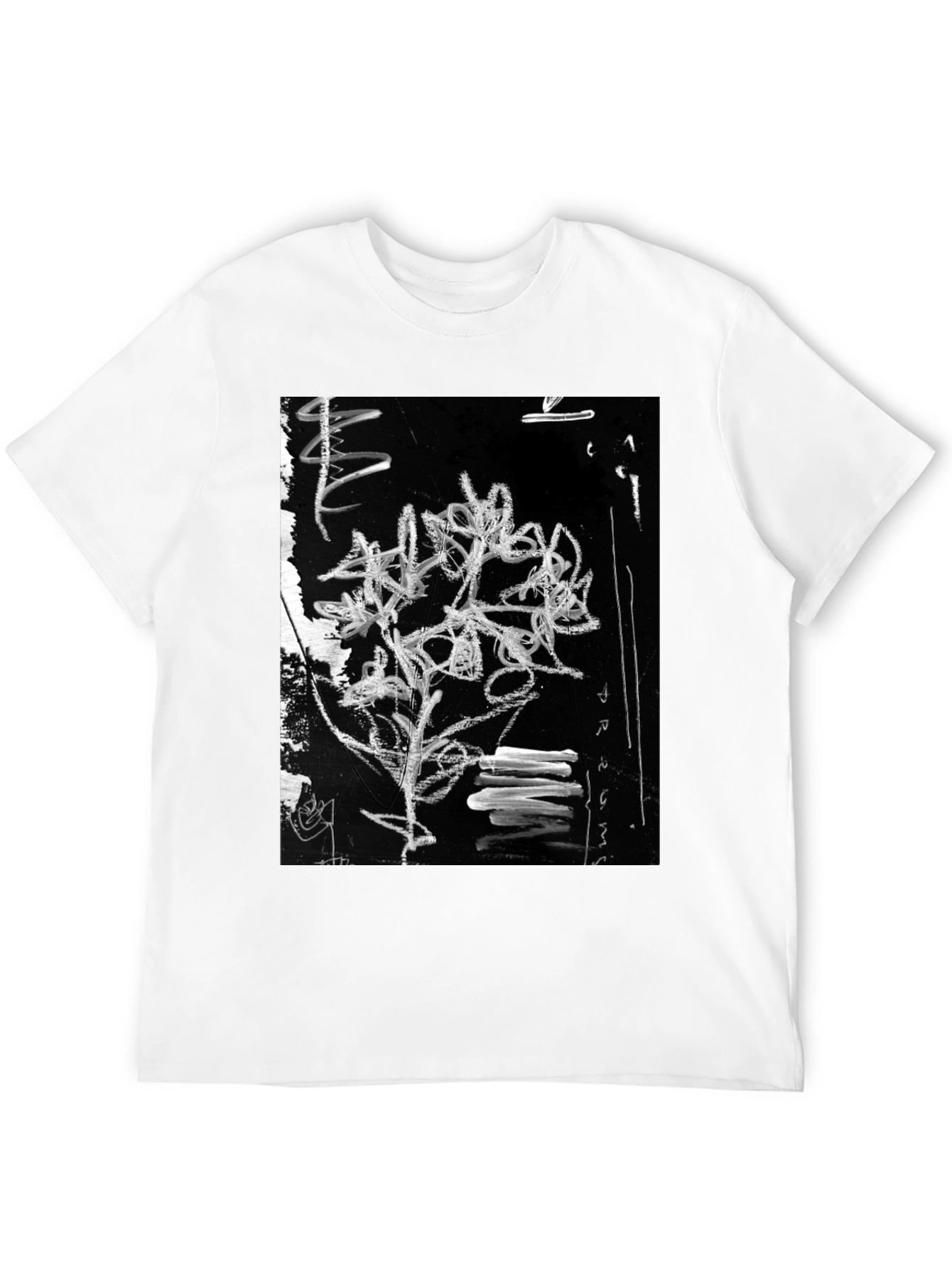 Abstract Art Graphic Black T-Shirt