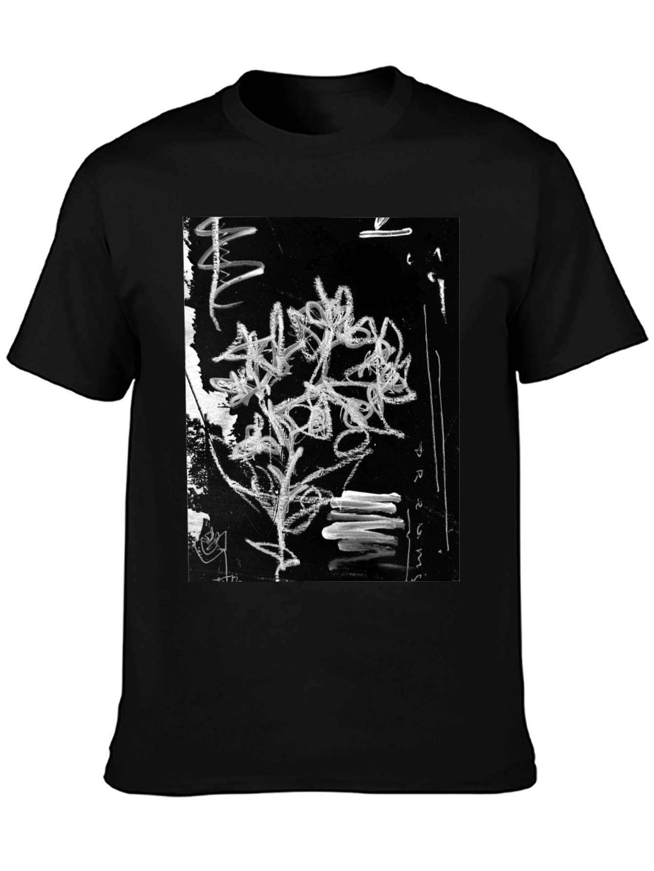 Abstract Art Graphic Black T-Shirt