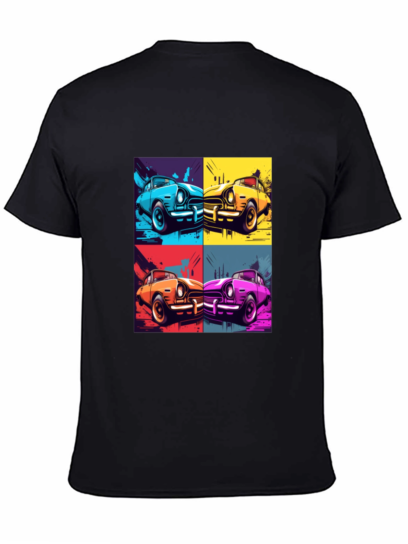 Retro Car Pop Art T-Shirt - Classic Automotive Style