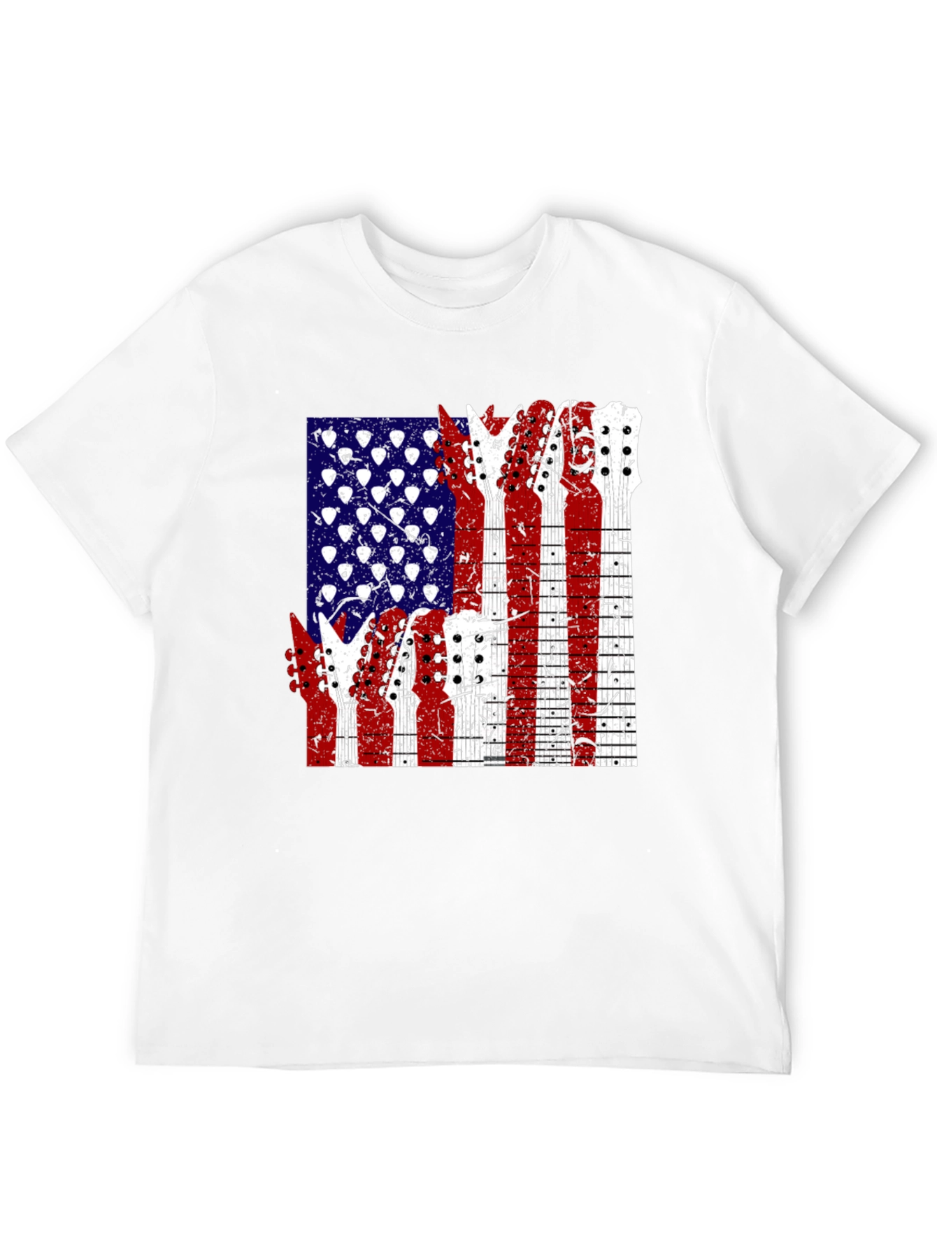 American Flag Guitar T-Shirt