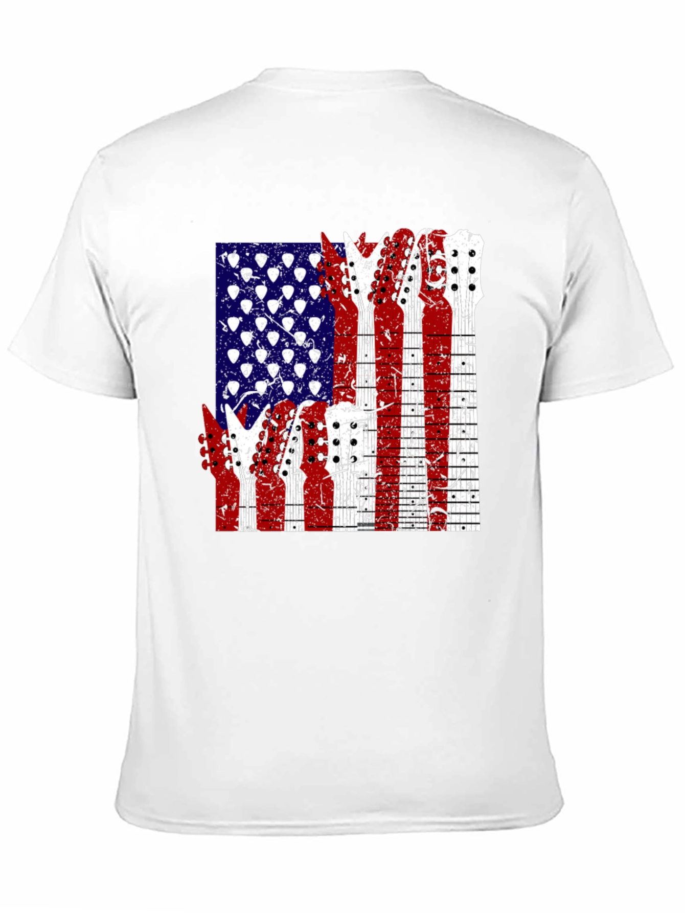 American Flag Guitar T-Shirt