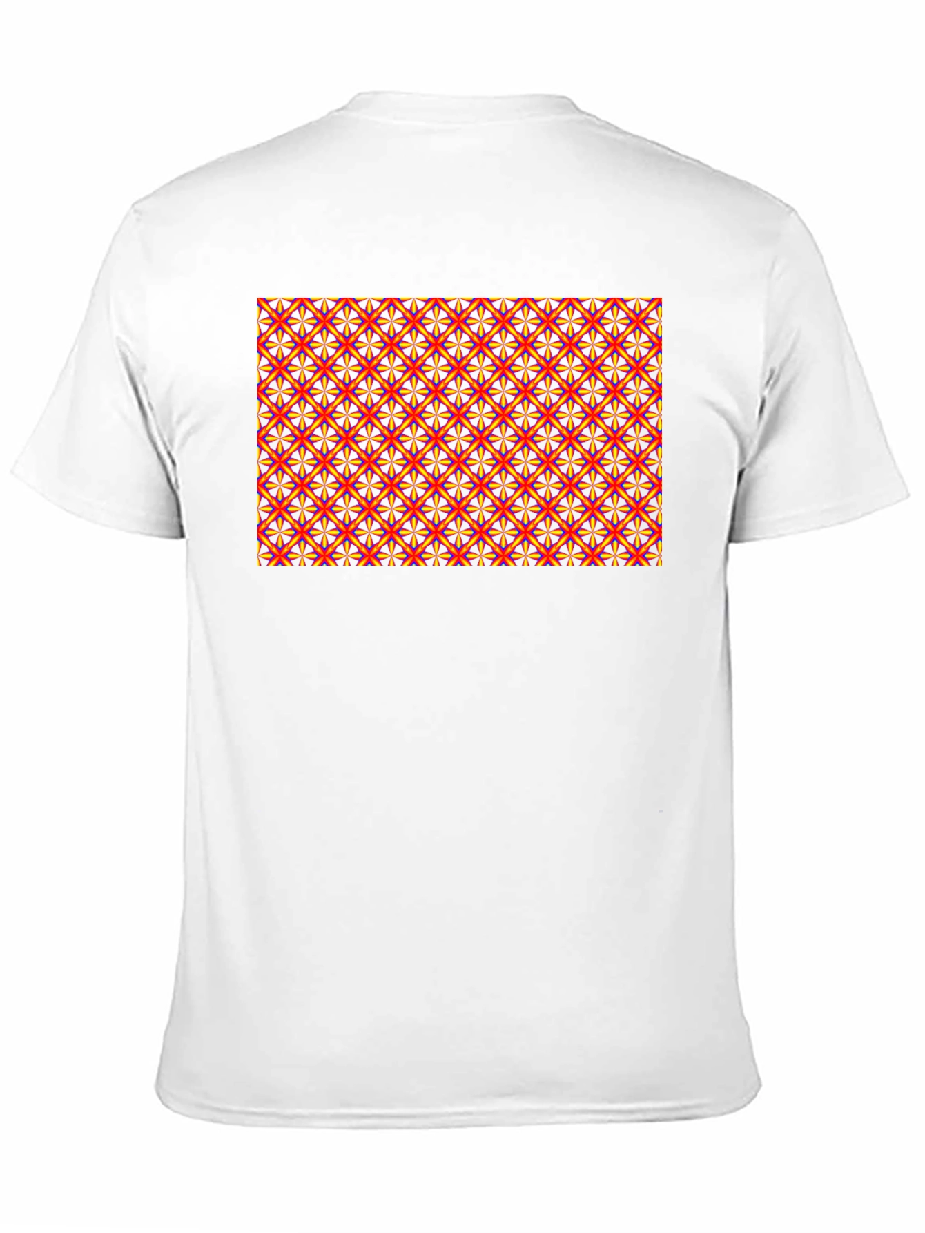 Geometric Pattern Black Tee - Bold & Stylish