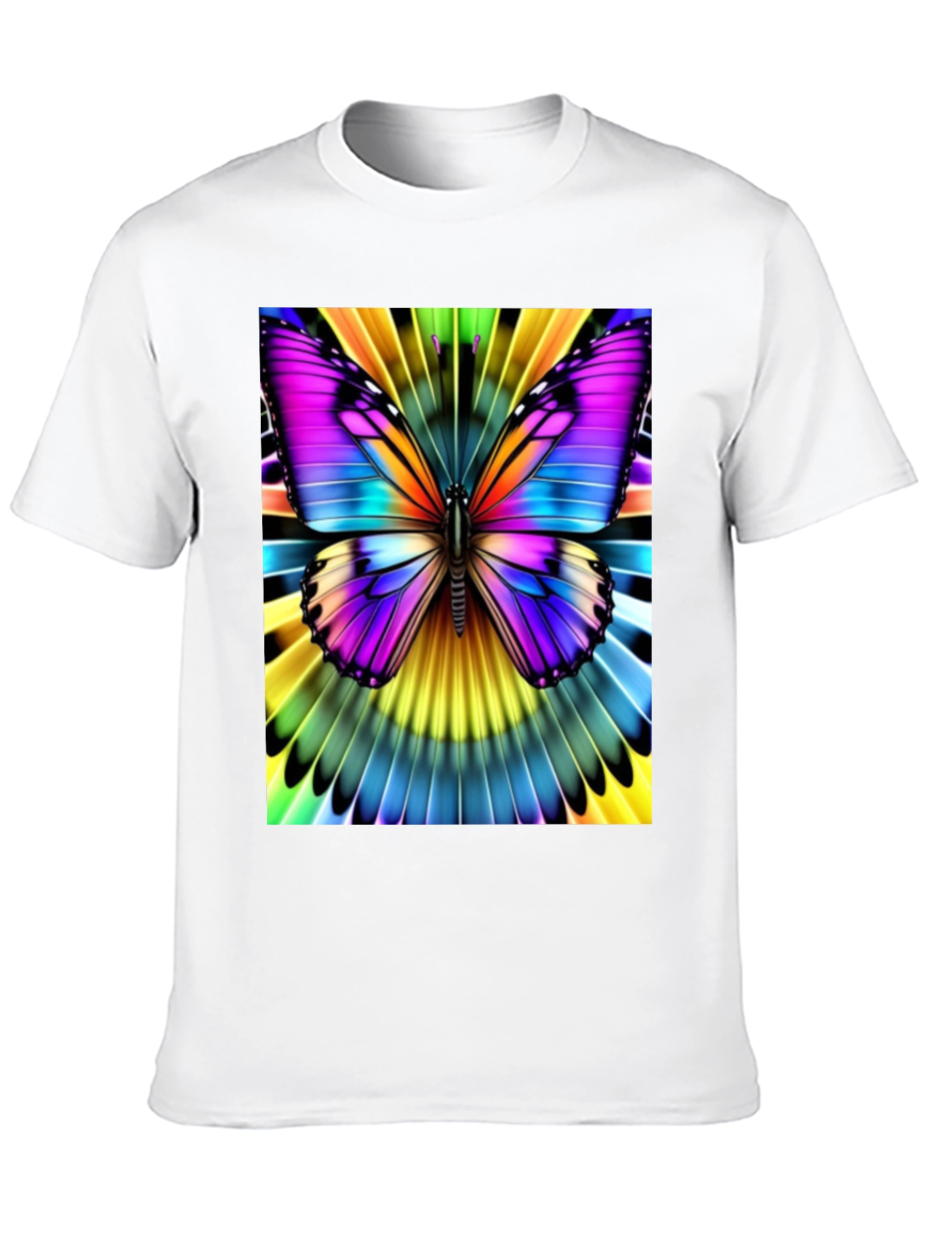 Vibrant Butterfly Graphic T-Shirt