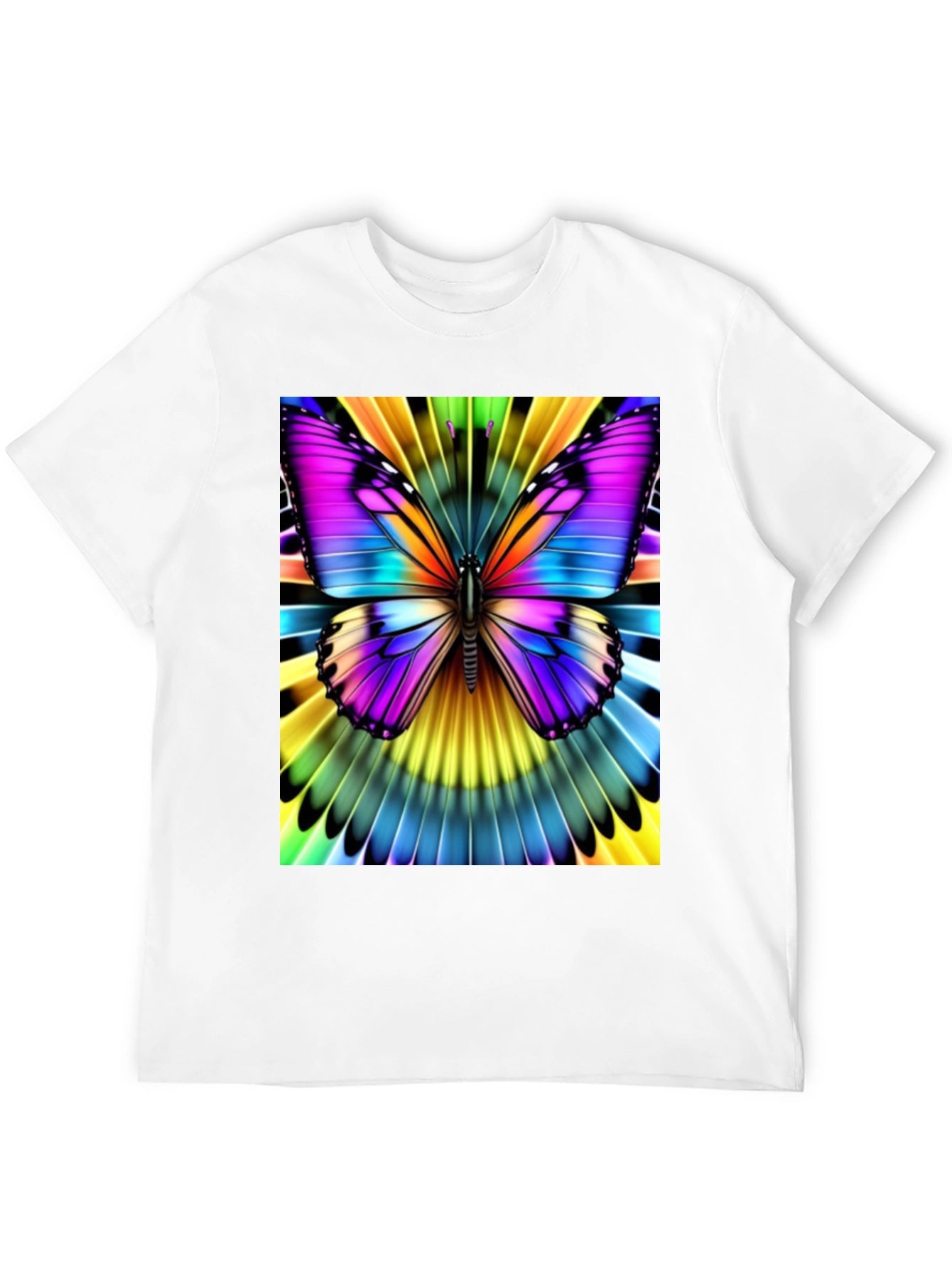 Vibrant Butterfly Graphic T-Shirt