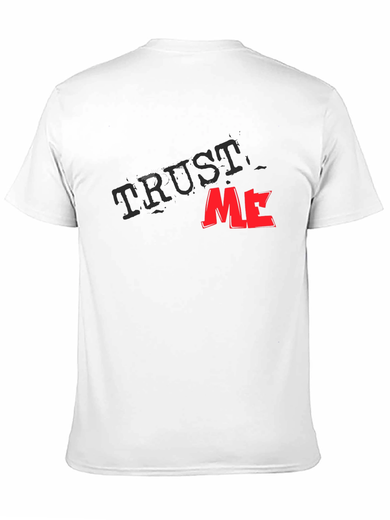Trust Me Graphic Tee - Black Cotton Casual T-Shirt