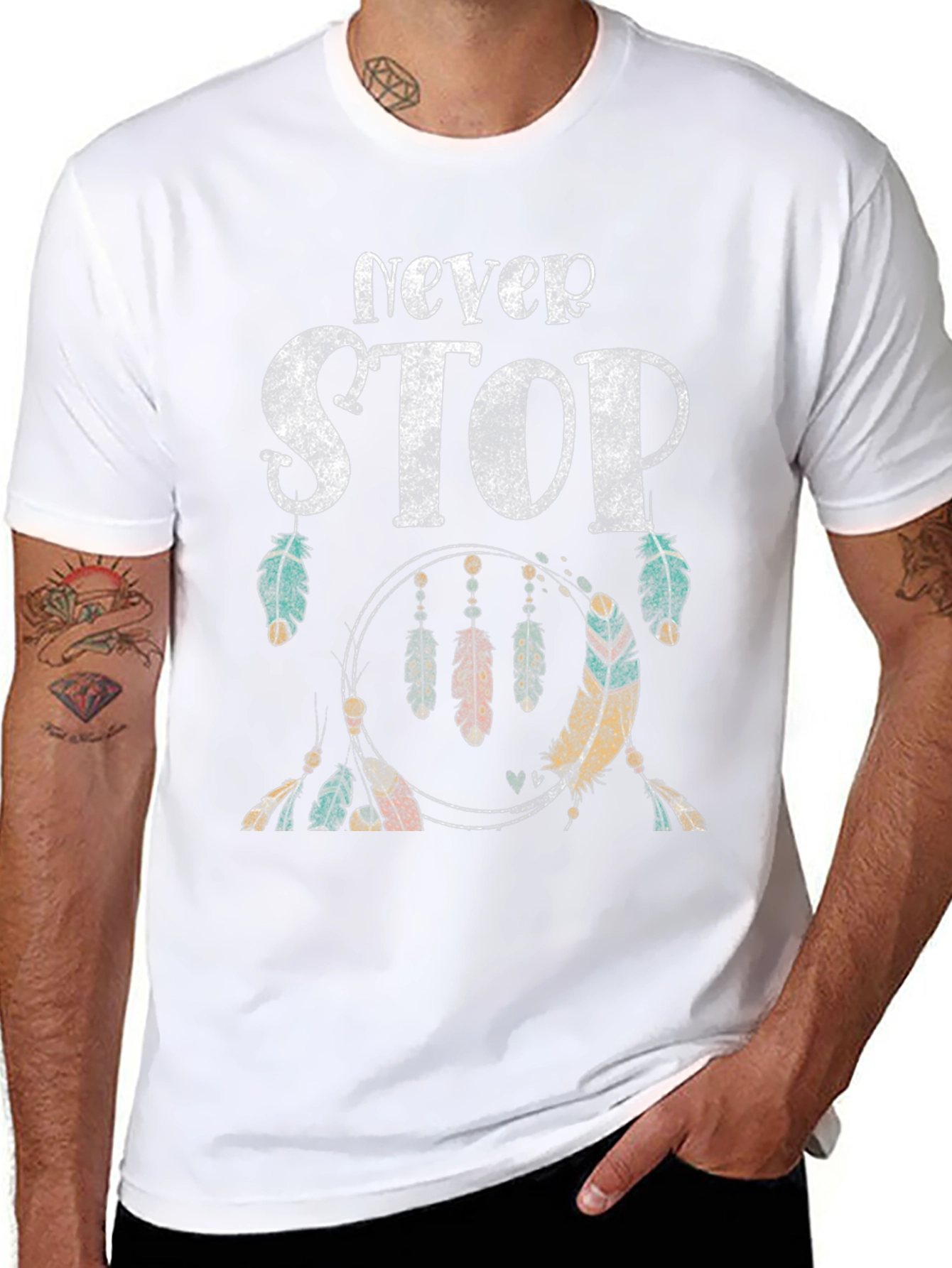 Never Stop Dreamcatcher Graphic Tee